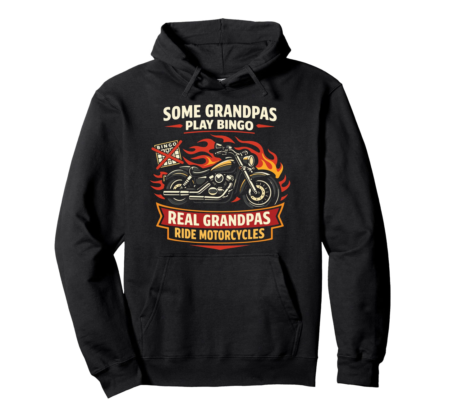 Motorcycle Biker Grandpa Some Grandpas Hoodie - Fun Novelty Design Unisex - T-Shirt, Sweatshirt, Hoodie