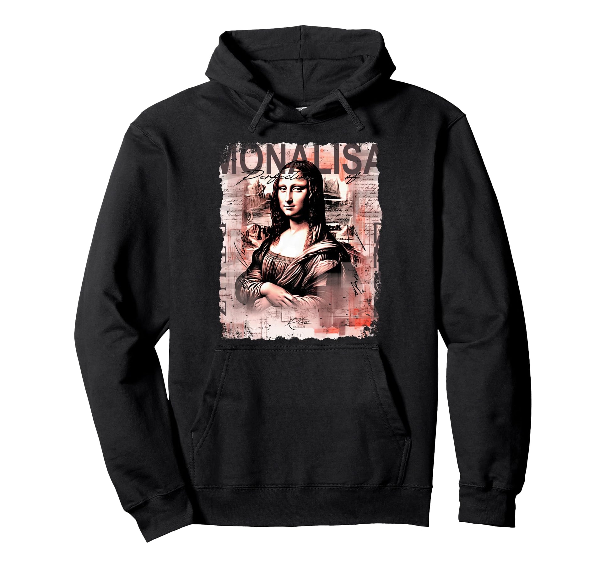 Mona Lisa Aesthetic Y2K Streetwear Hoodie - Casual Everyday Wear for Adults - T-Shirt, Sweatshirt, Hoodie