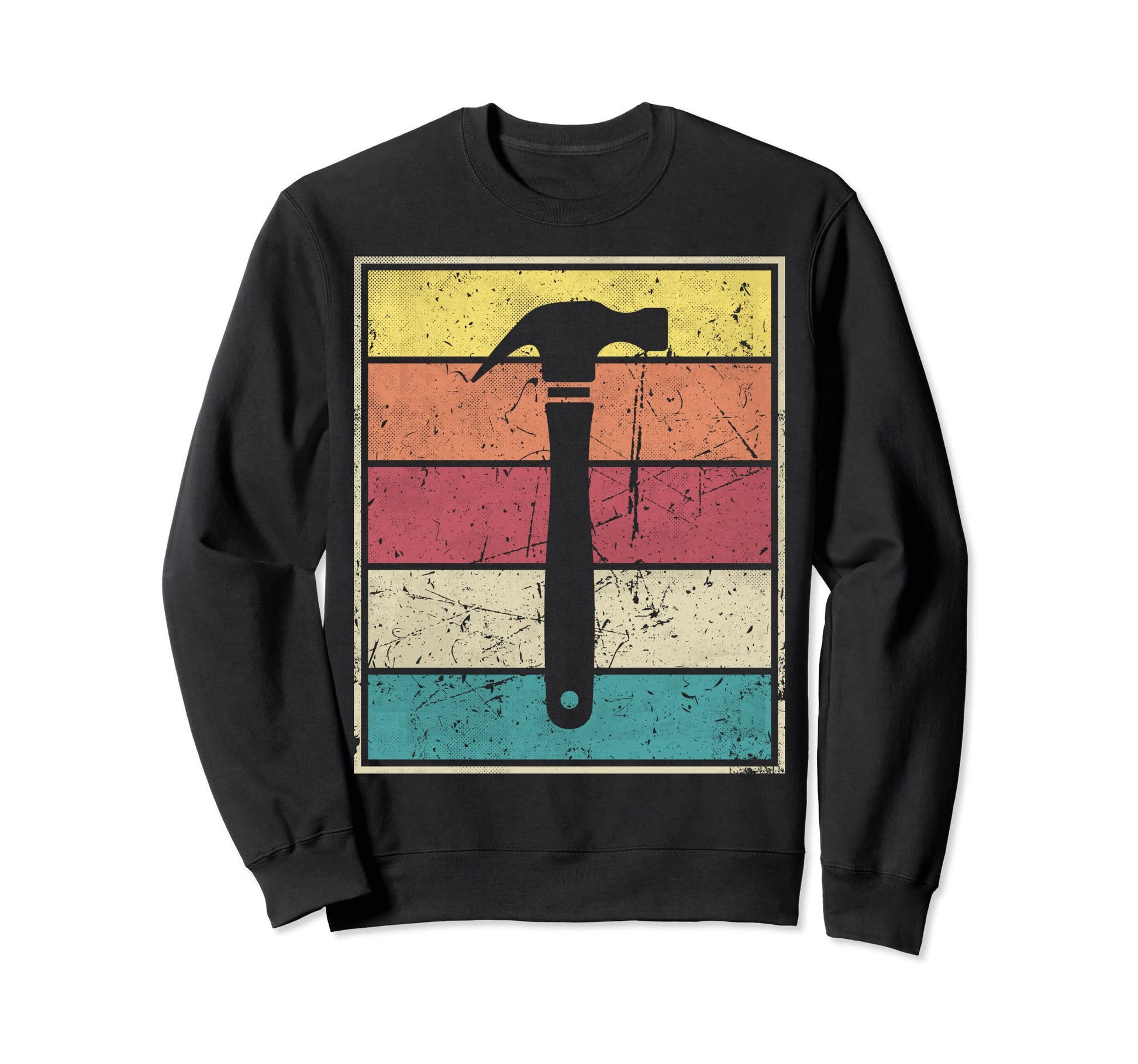 Hammer Stripes Sweatshirt - Casual Everyday Wear for Adults - T-Shirt, Sweatshirt, Hoodie