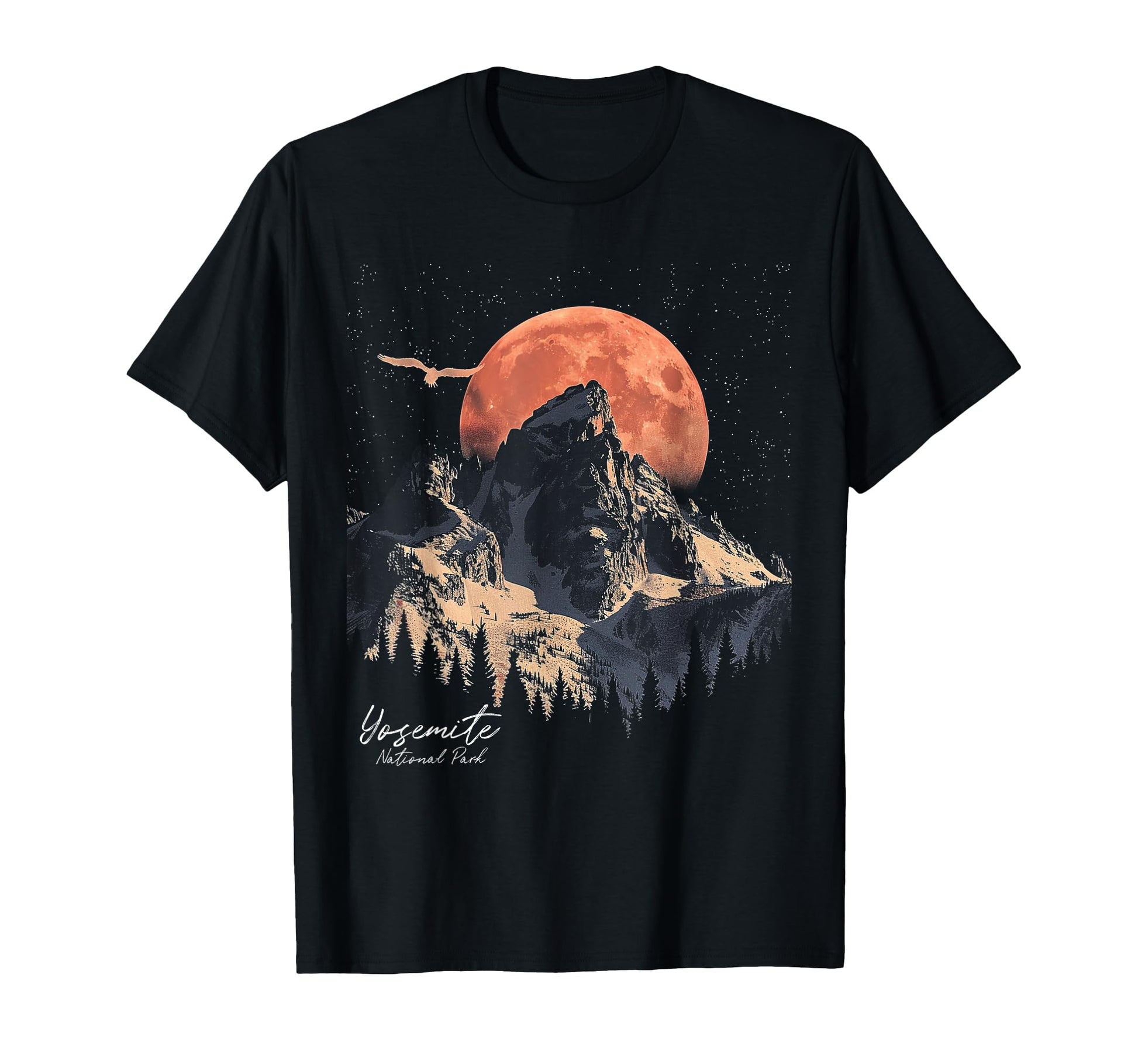 Yosemite Us National Park Mountain T-Shirt - Custom Art Print for Adults - T-Shirt, Sweatshirt, Hoodie