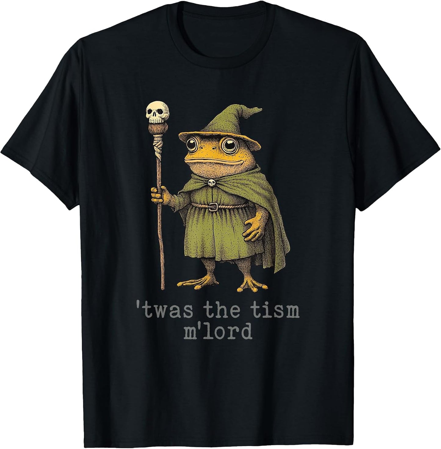Wizard Frog Medieval Meme Funny Fantasy Quote - Adult & Kids T-Shirts, Sweatshirts & Hoodies apparel design preview 1