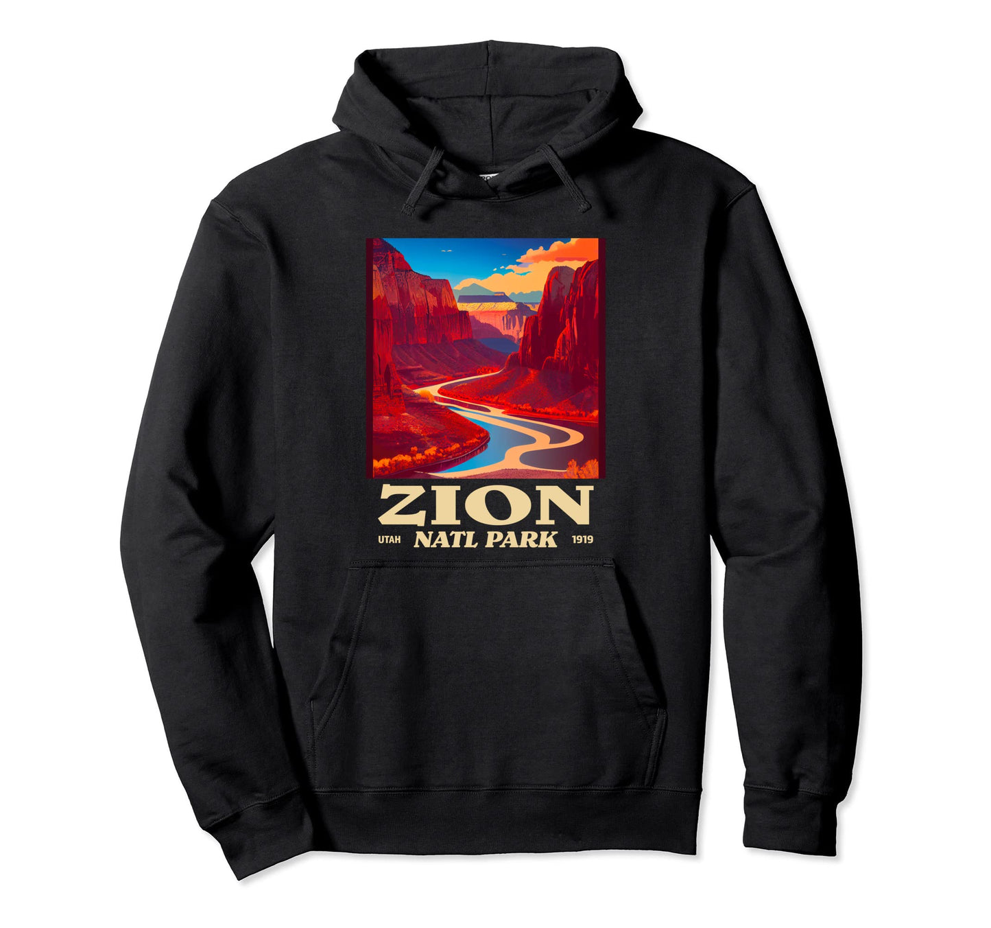 Zion Utah Zion National Park Hoodie - Novelty Apparel Men Women - T-Shirt, Sweatshirt, Hoodie