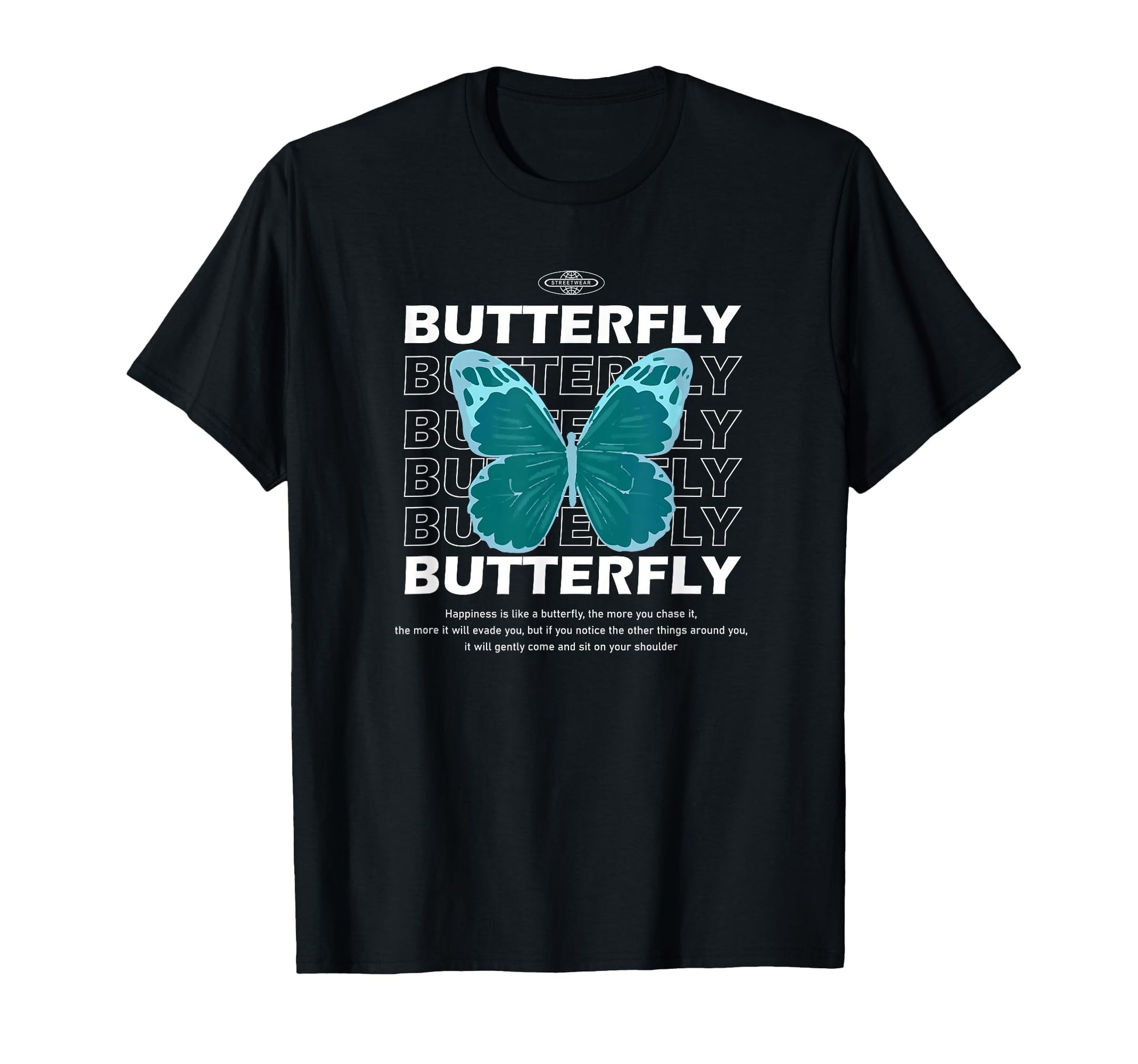 Butterfly Y2K Grunge Aesthetic T-Shirt - Unique Graphic Men Women - T-Shirt, Sweatshirt, Hoodie