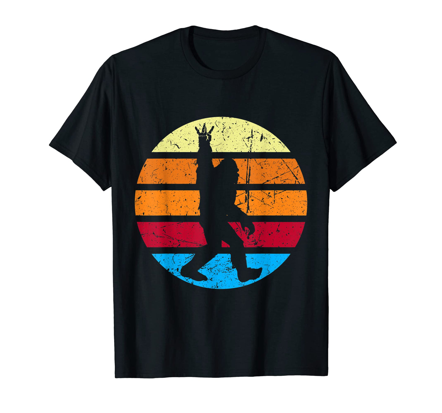 Sunset Bigfoot West Coast California T-Shirt - Minimalist Print Men Women - T-Shirt, Sweatshirt, Hoodie