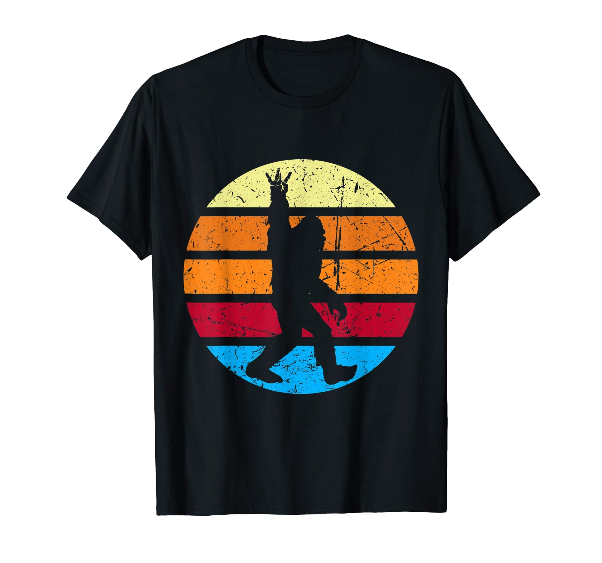 Sunset Bigfoot West Coast California T-Shirt - Minimalist Print Men Women - T-Shirt, Sweatshirt, Hoodie