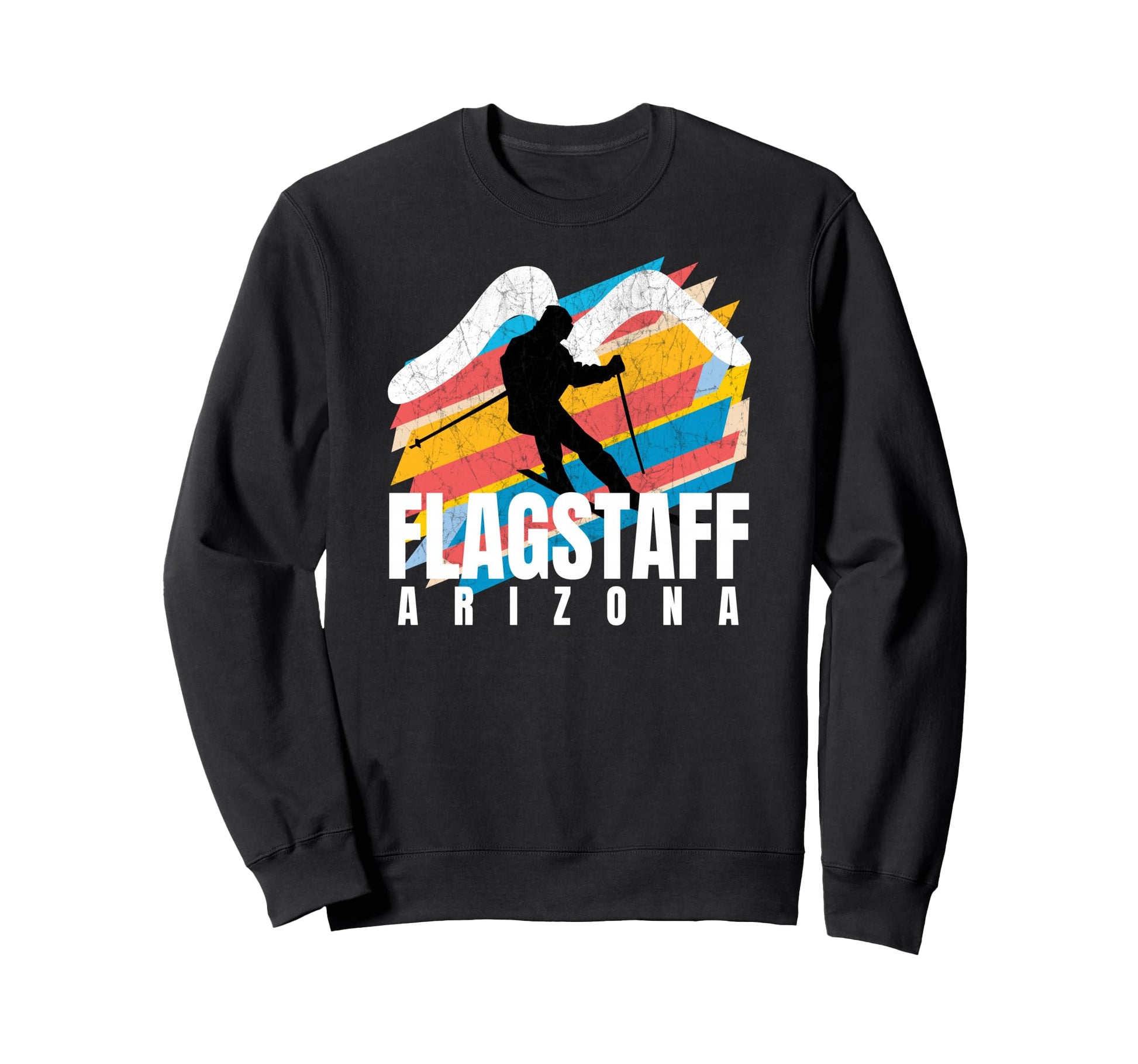 Ski Flagstaff Colourful Geometric Sweatshirt - Custom Art Print for Adults - T-Shirt, Sweatshirt, Hoodie