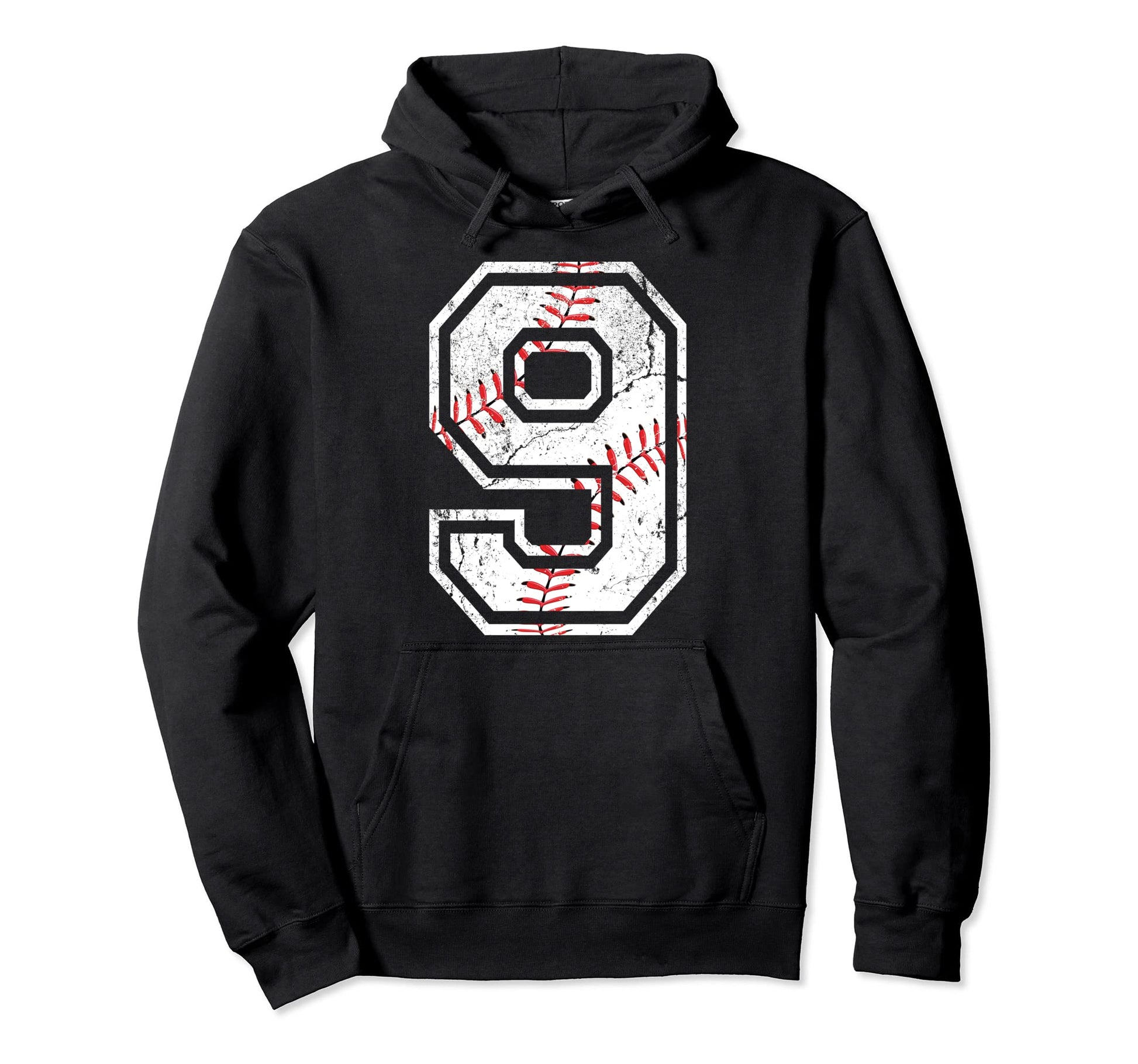 Baseball 9Th Nine Years Birthday Squad Hoodie - Minimalist Print Men Women - T-Shirt, Sweatshirt, Hoodie