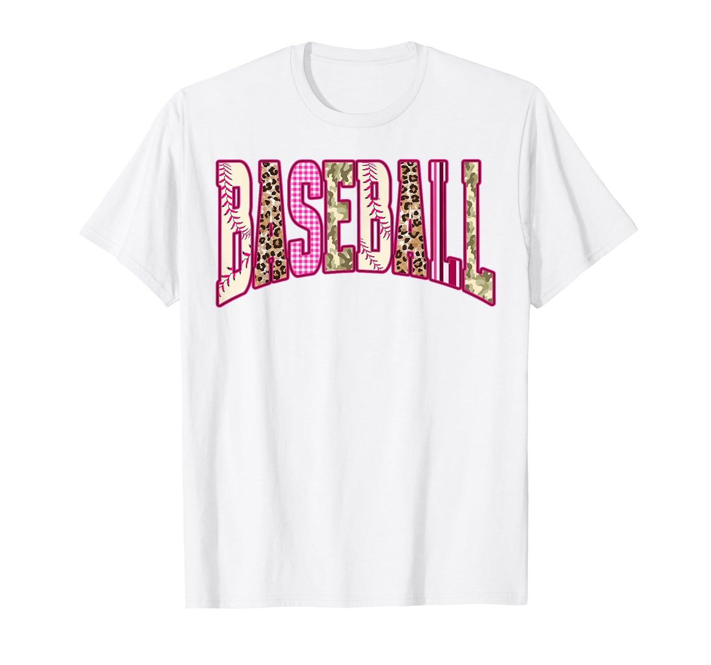 Leopard Camo Game Day Baseball T-Shirt - Casual Everyday Wear Men Women - T-Shirt, Sweatshirt, Hoodie