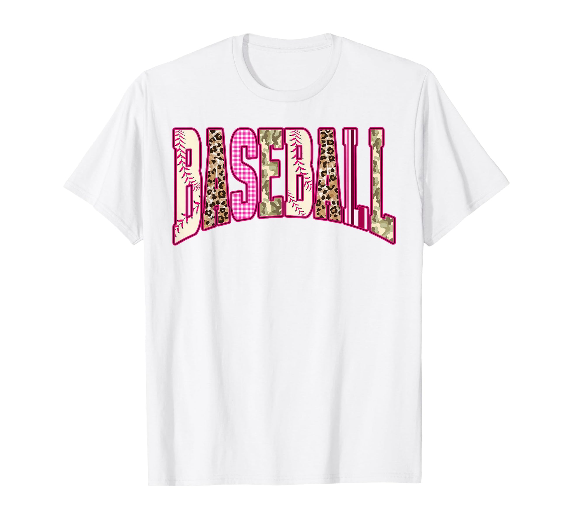 Leopard Camo Game Day Baseball T-Shirt - Casual Everyday Wear Men Women - T-Shirt, Sweatshirt, Hoodie