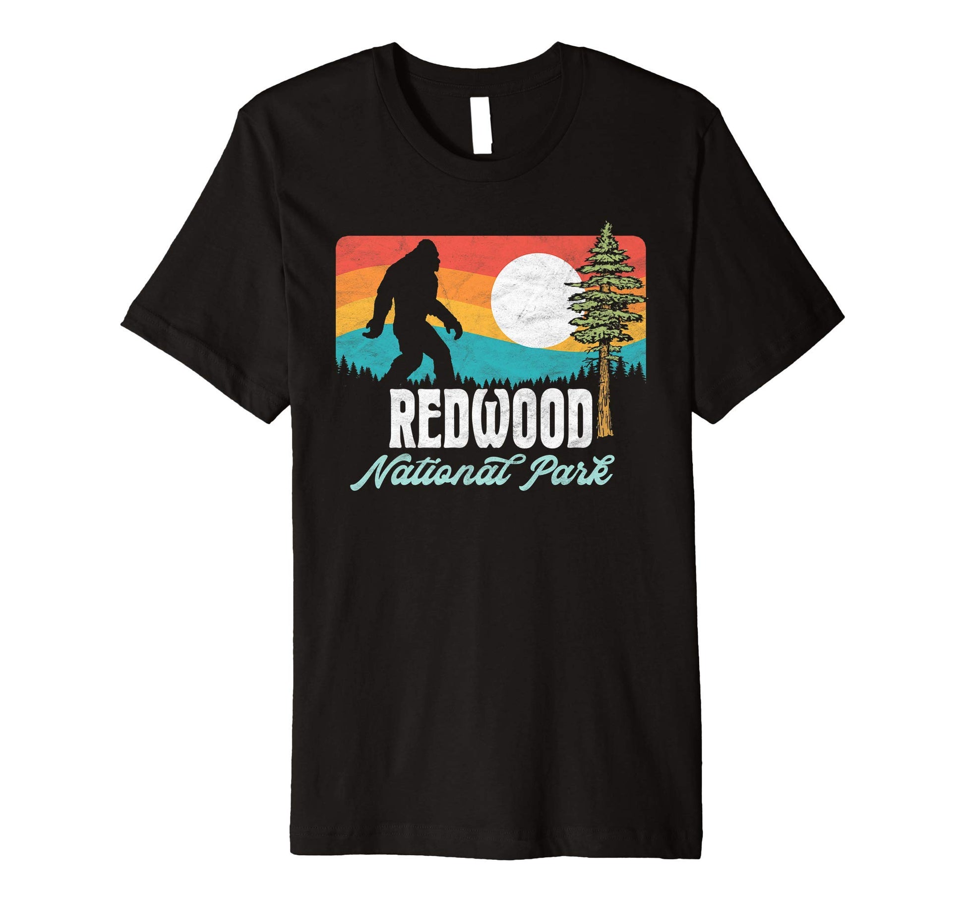 Redwood National Park Bigfoot Tree T-Shirt - Graphic Print for Adults - T-Shirt, Sweatshirt, Hoodie