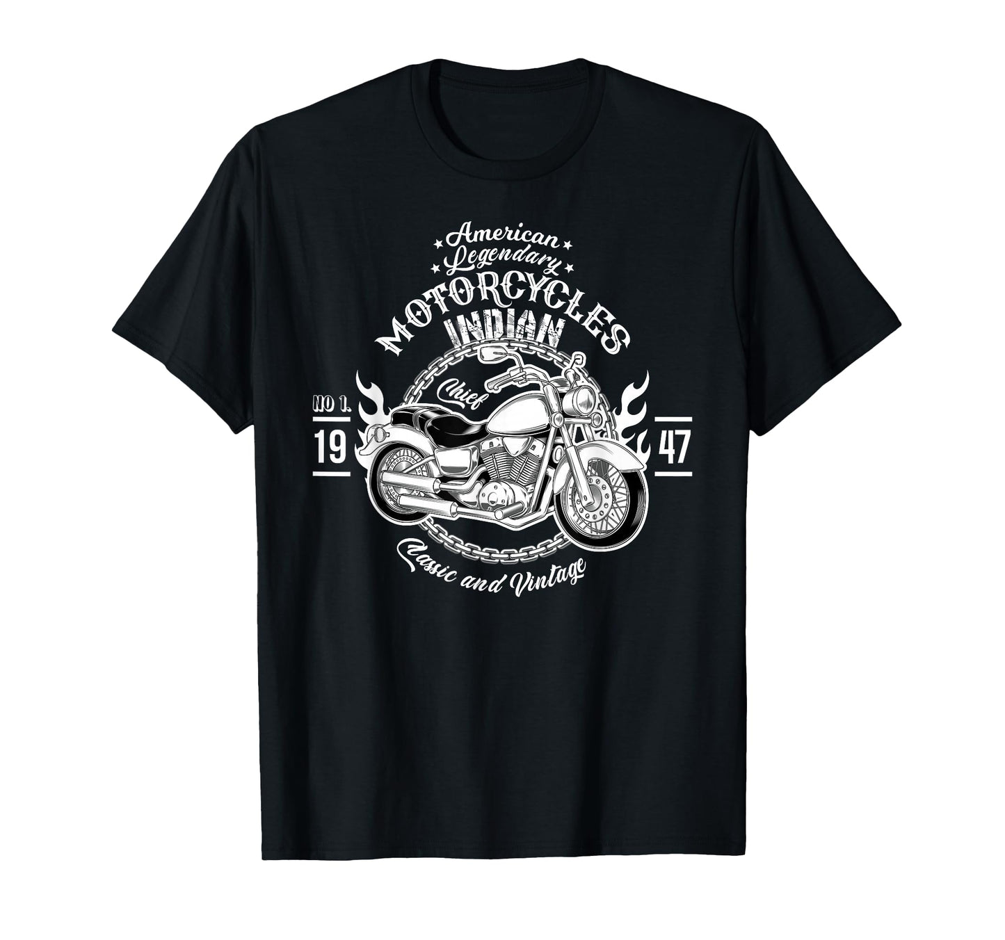American Motorcycle Indian T-Shirt - Casual Everyday Wear for Adults - T-Shirt, Sweatshirt, Hoodie