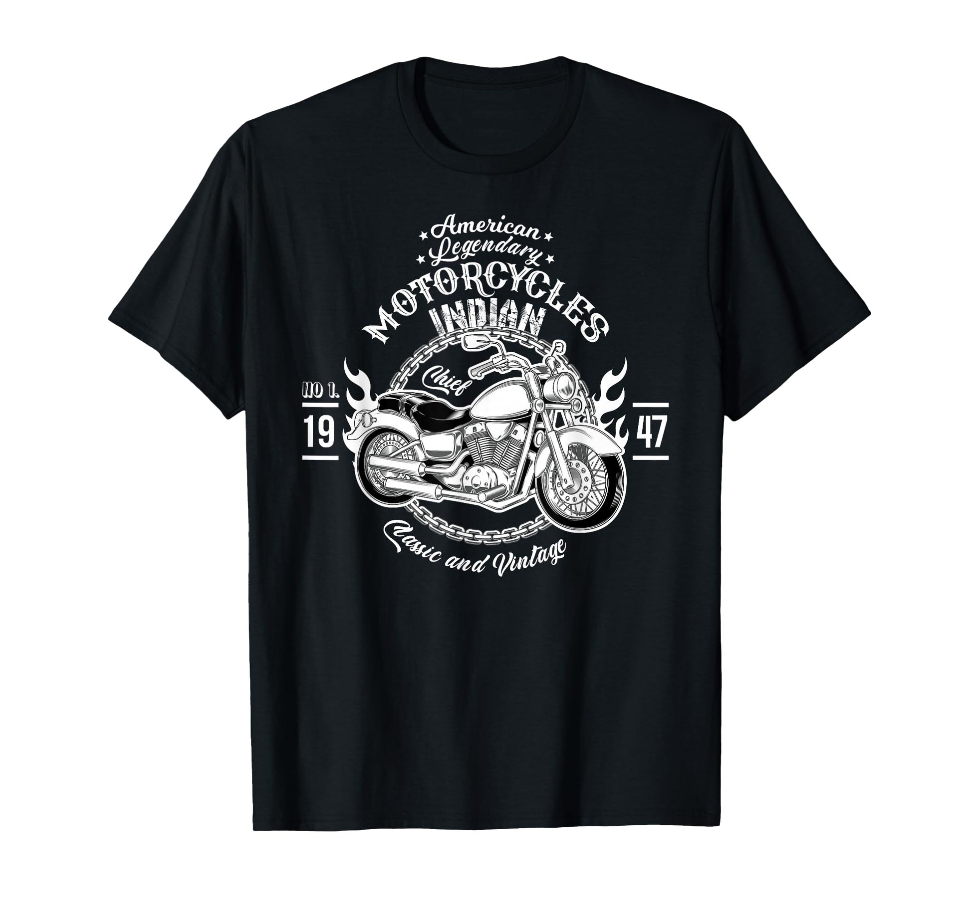 American Motorcycle Indian T-Shirt - Casual Everyday Wear for Adults - T-Shirt, Sweatshirt, Hoodie