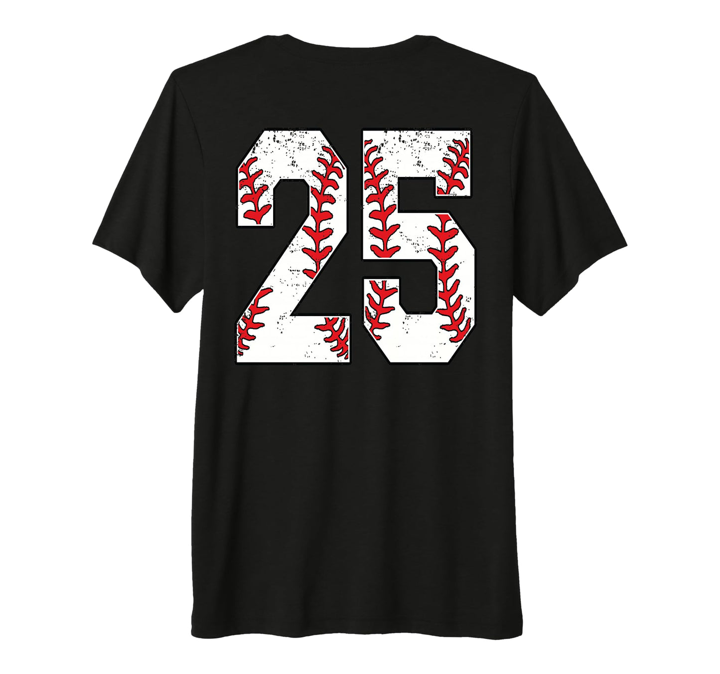 Number 25 Baseball Jersey Number 25 T-Shirt - Custom Art Print Men Women - T-Shirt, Sweatshirt, Hoodie