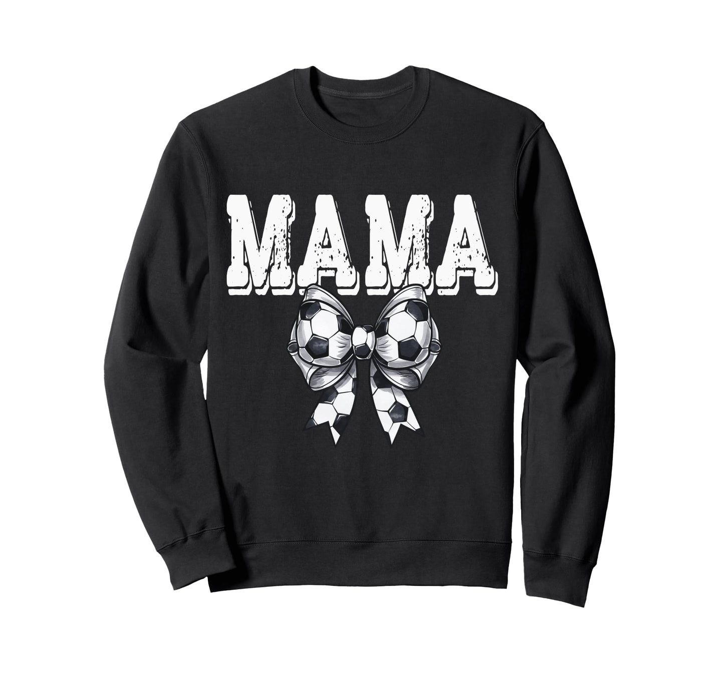 Coquette Soccer Bow Mama Sister Sweatshirt - Fun Novelty Design for Adults - T-Shirt, Sweatshirt, Hoodie