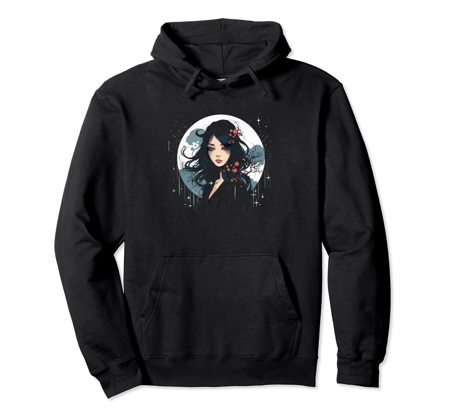 Kawaii Moon Moon Loving Japanese Anime Hoodie - Streetwear Style Men Women - T-Shirt, Sweatshirt, Hoodie