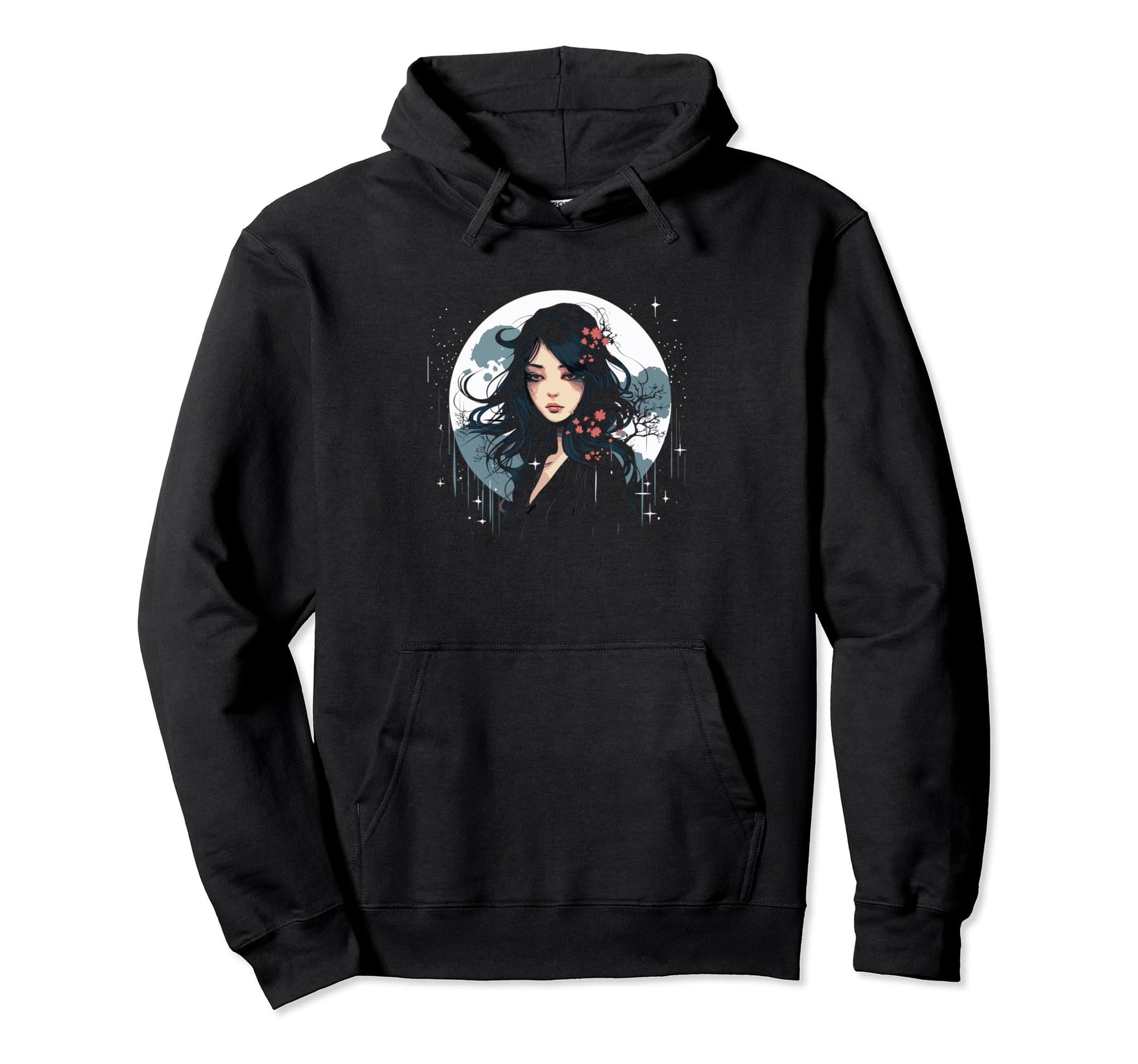 Kawaii Moon Moon Loving Japanese Anime Hoodie - Streetwear Style Men Women - T-Shirt, Sweatshirt, Hoodie