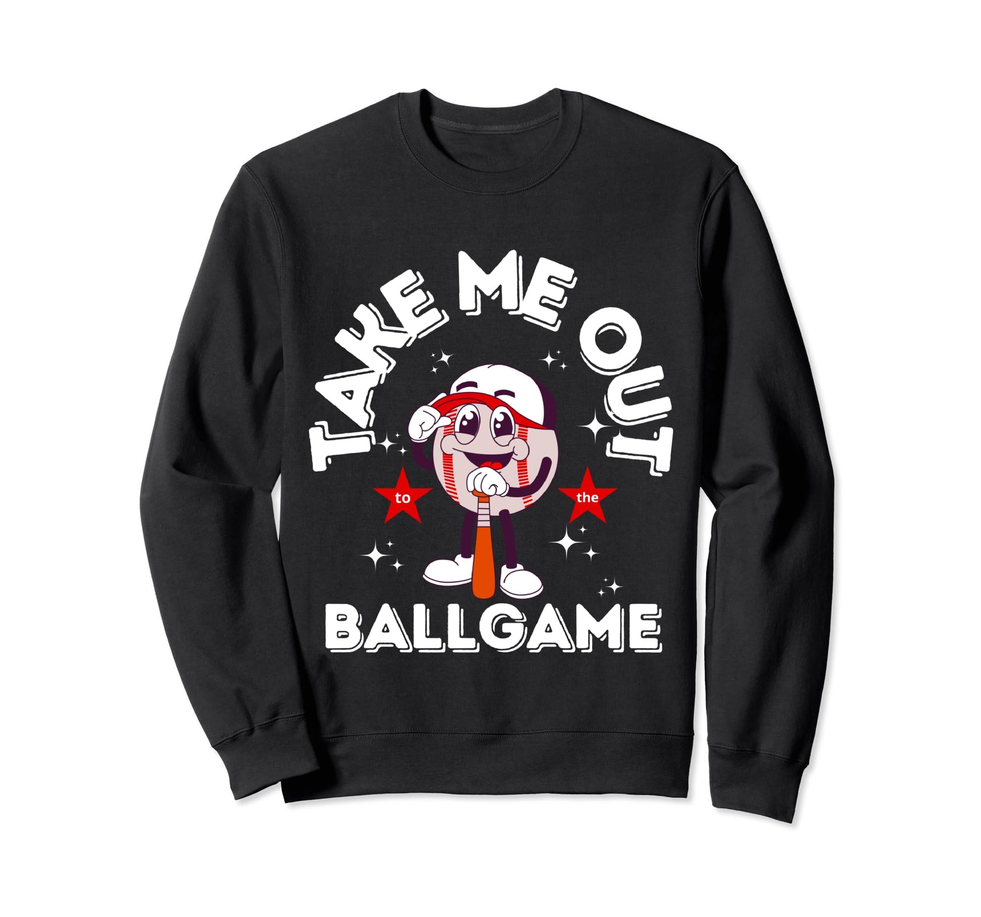 Take Me Out To Baseball Ball Game Sweatshirt - Minimalist Print for Adults - T-Shirt, Sweatshirt, Hoodie
