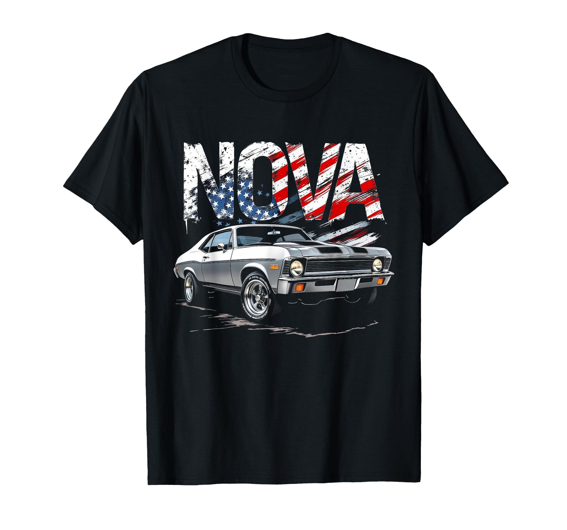 Old School 1970 70 Nova Ss American T-Shirt - Minimalist Print for Adults - T-Shirt, Sweatshirt, Hoodie
