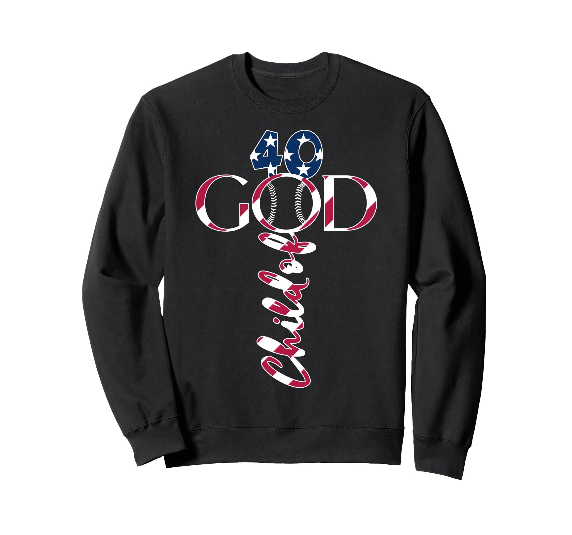 Baseball Jesus 40 Years Child God Sweatshirt - Unique Graphic Men Women - T-Shirt, Sweatshirt, Hoodie