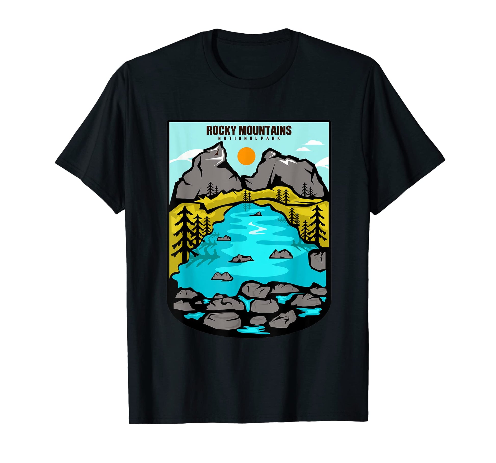 Rocky Mountains National Park T-Shirt - Unique Graphic Men Women - T-Shirt, Sweatshirt, Hoodie