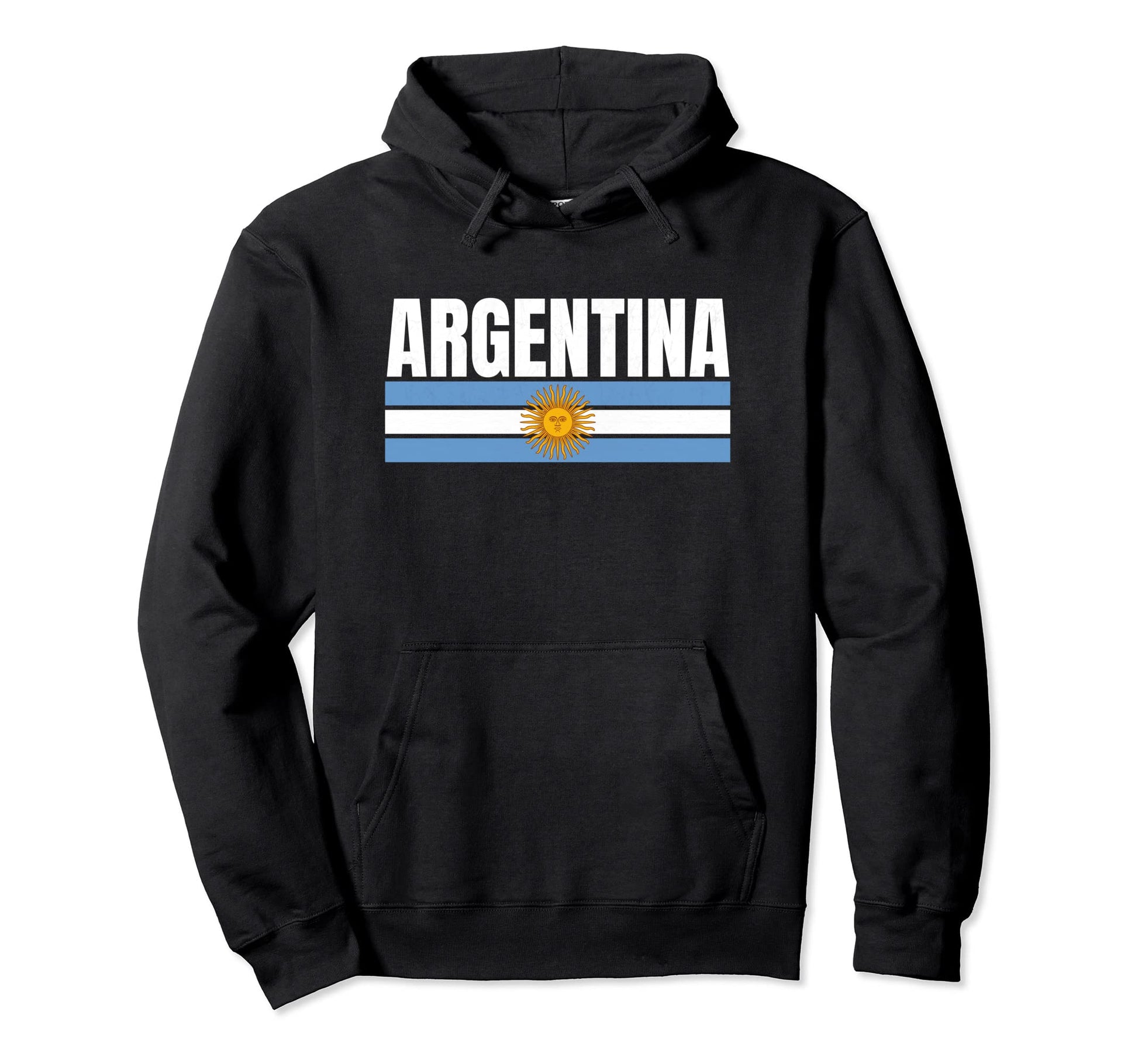 Argentina Blue White Argentinean Fan Hoodie - Graphic Print for Adults - T-Shirt, Sweatshirt, Hoodie