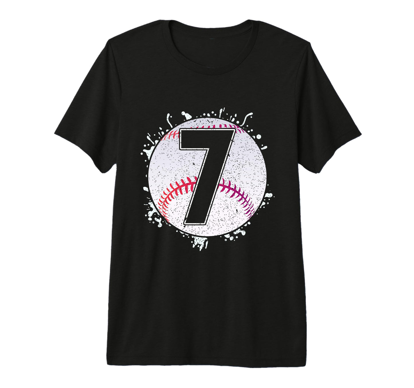 Baseball Birthday 7Th Birthday Party T-Shirt - Trendy Graphic for Adults - T-Shirt, Sweatshirt, Hoodie
