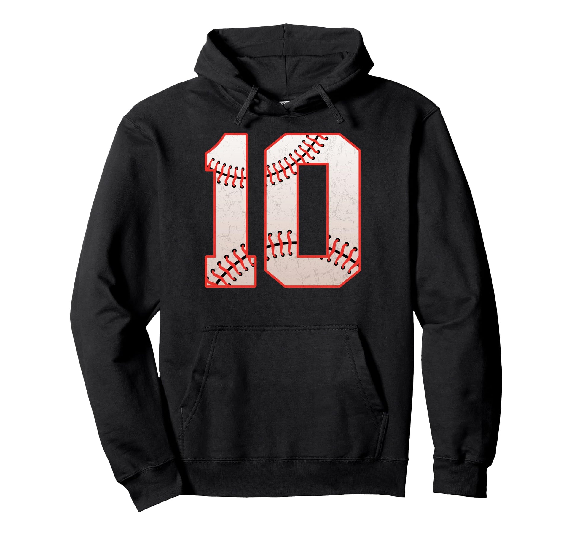 10Th Birthday Party Baseball Player 10 Hoodie - Novelty Apparel Men Women - T-Shirt, Sweatshirt, Hoodie