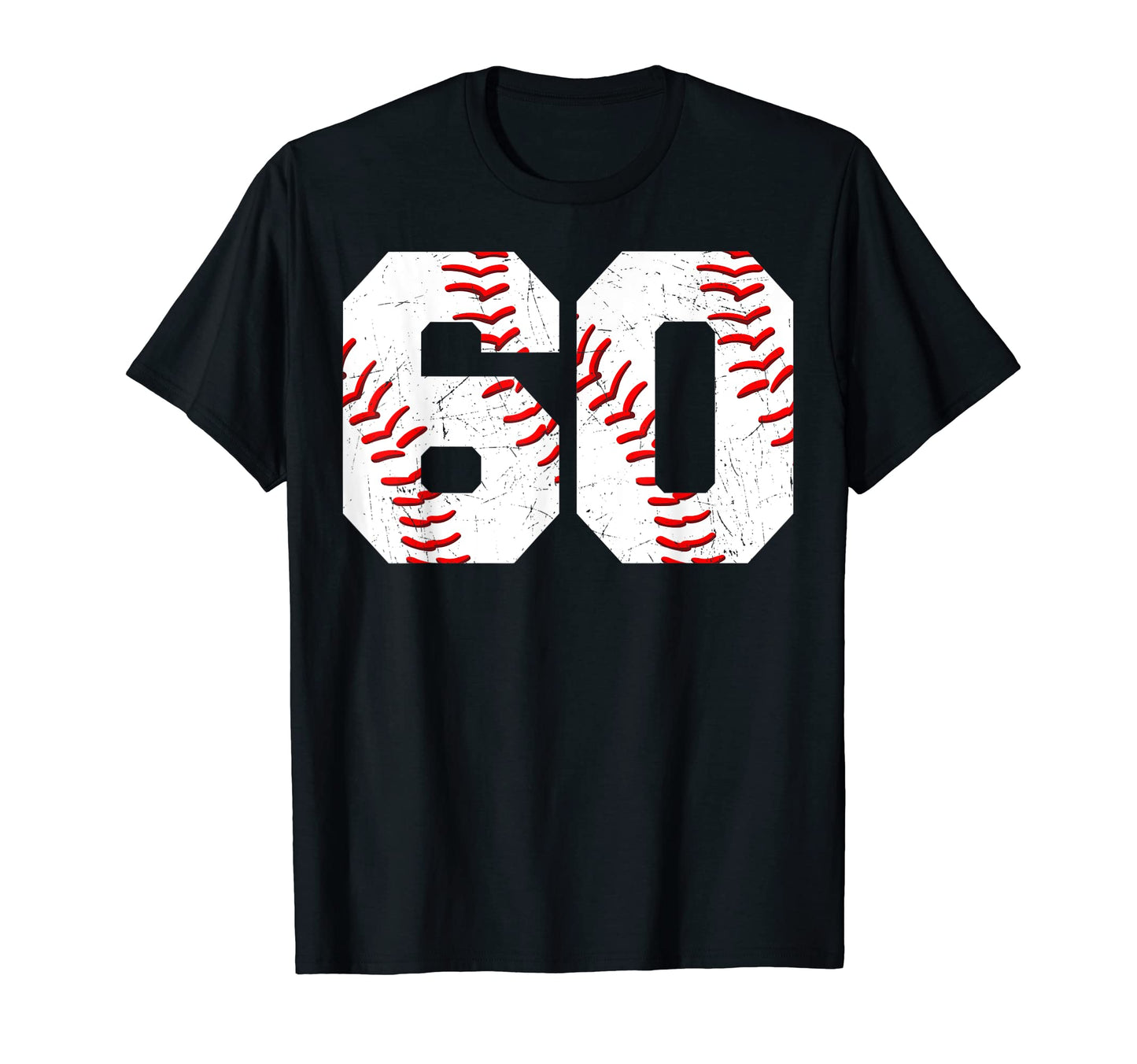 60 Birthday Baseball Theme Bday Party T-Shirt - Aesthetic Graphic Unisex - T-Shirt, Sweatshirt, Hoodie