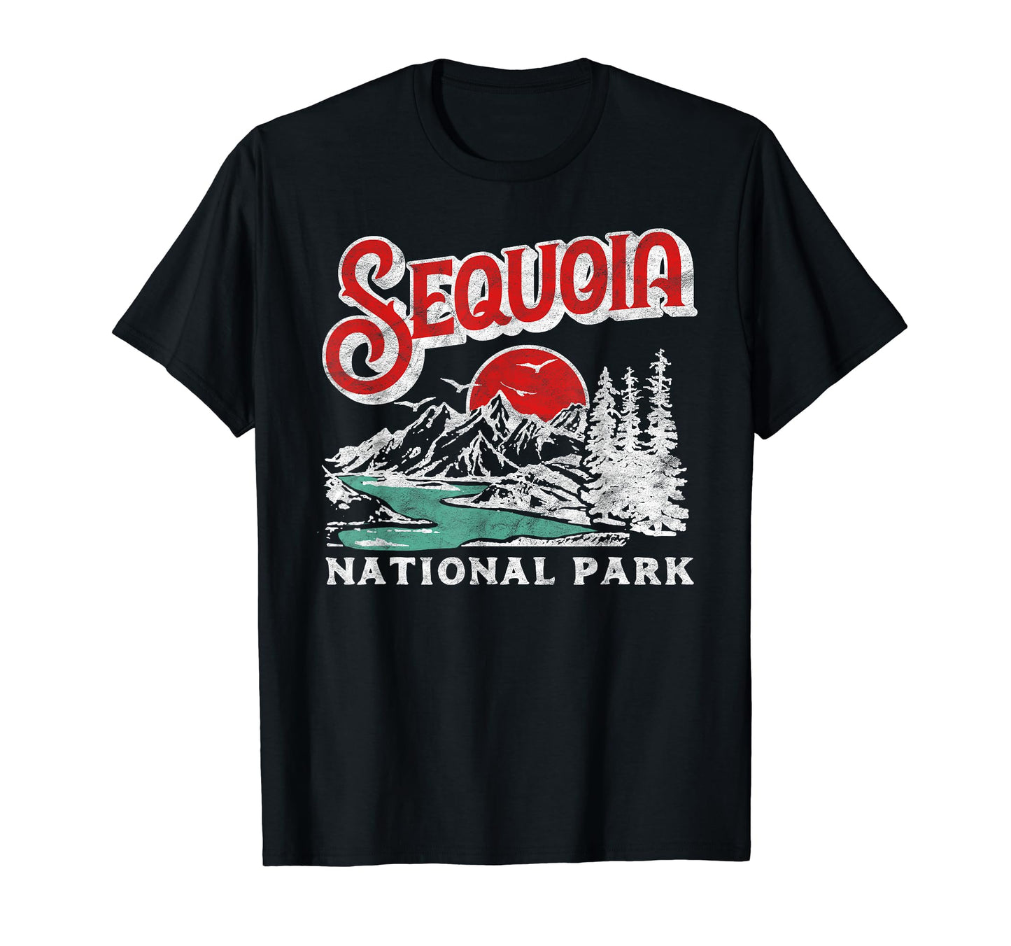 Sequoia National Park 80S California T-Shirt - Unique Graphic Men Women - T-Shirt, Sweatshirt, Hoodie