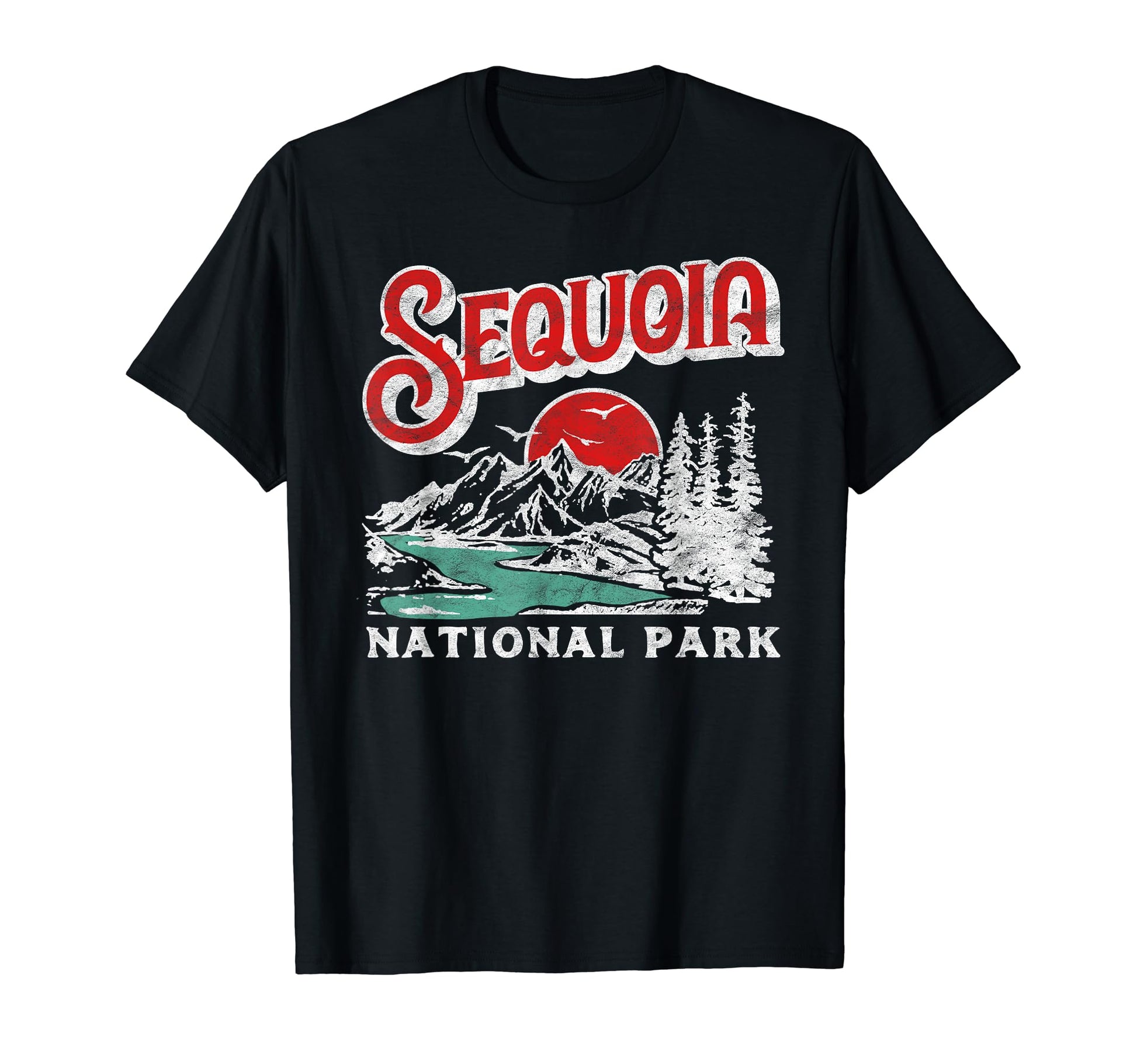 Sequoia National Park 80S California T-Shirt - Unique Graphic Men Women - T-Shirt, Sweatshirt, Hoodie