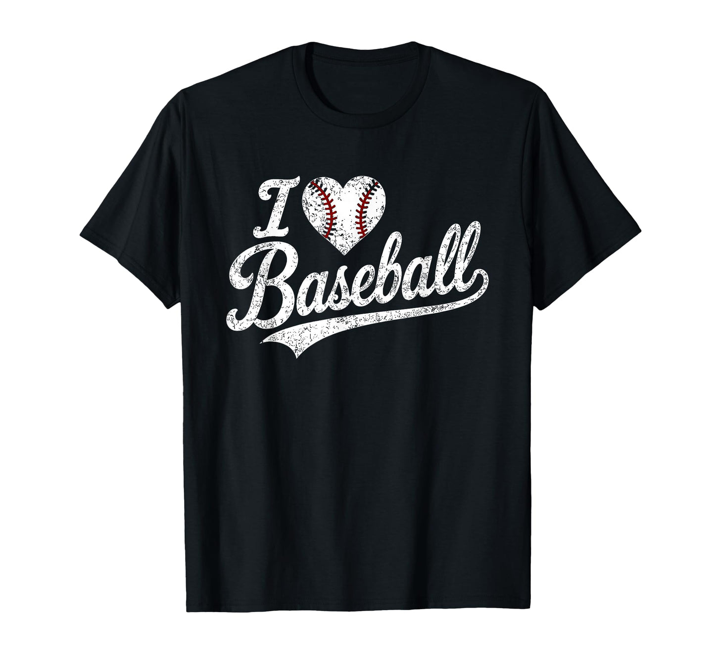 I Love Baseball Heart Game Day T-Shirt - Fun Novelty Design for Adults - T-Shirt, Sweatshirt, Hoodie