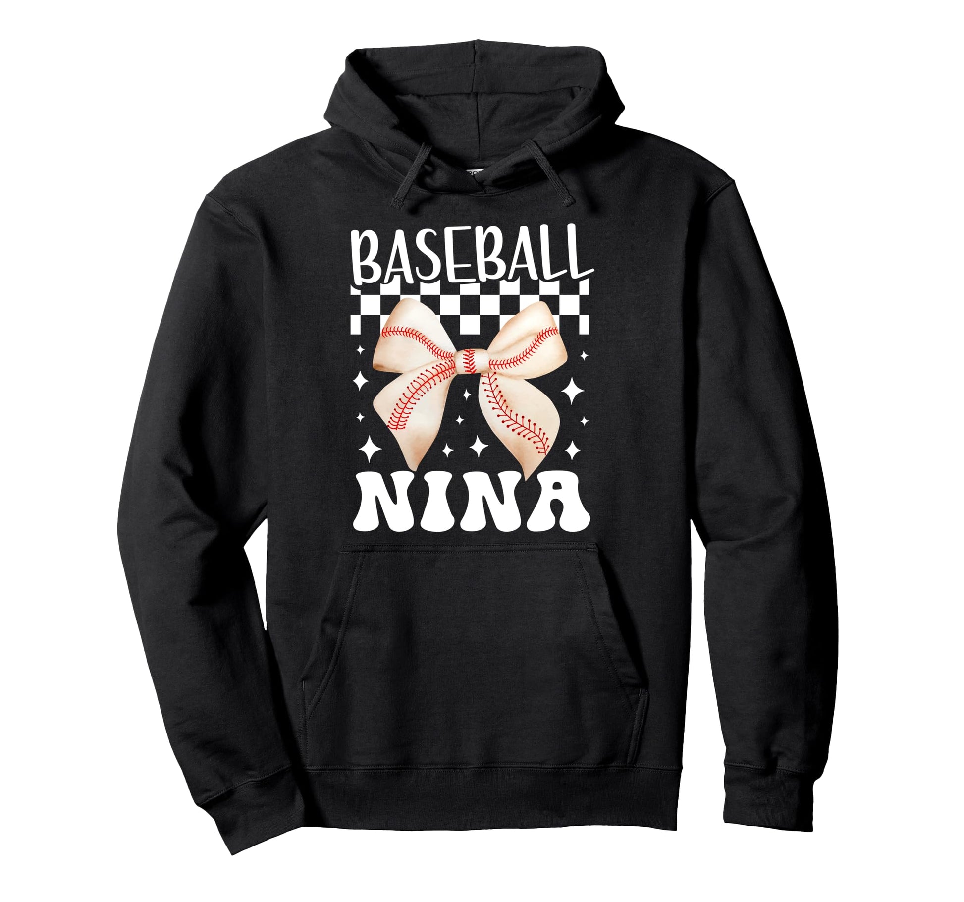 Baseball Nina Coquette Nina Baseball Hoodie - Novelty Apparel Men Women - T-Shirt, Sweatshirt, Hoodie