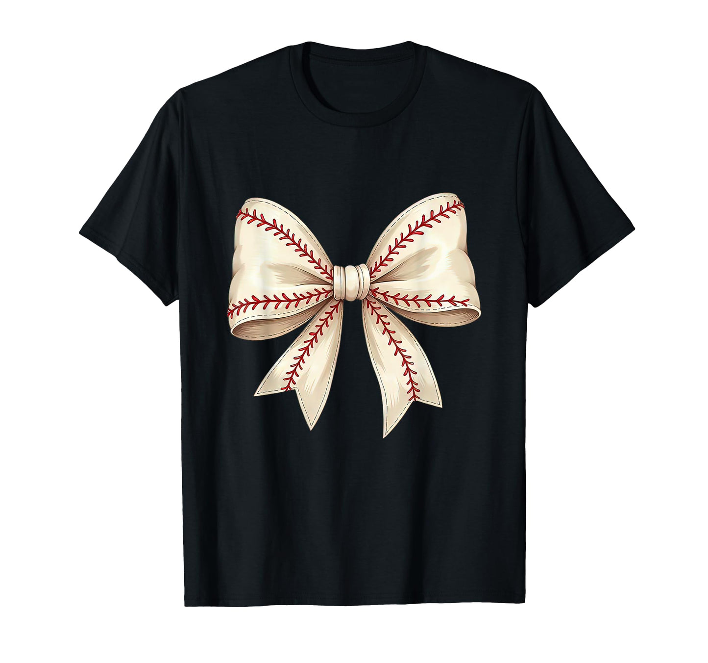 Baseball Coquette Bow Mom Baseball T-Shirt - Custom Art Print Men Women - T-Shirt, Sweatshirt, Hoodie