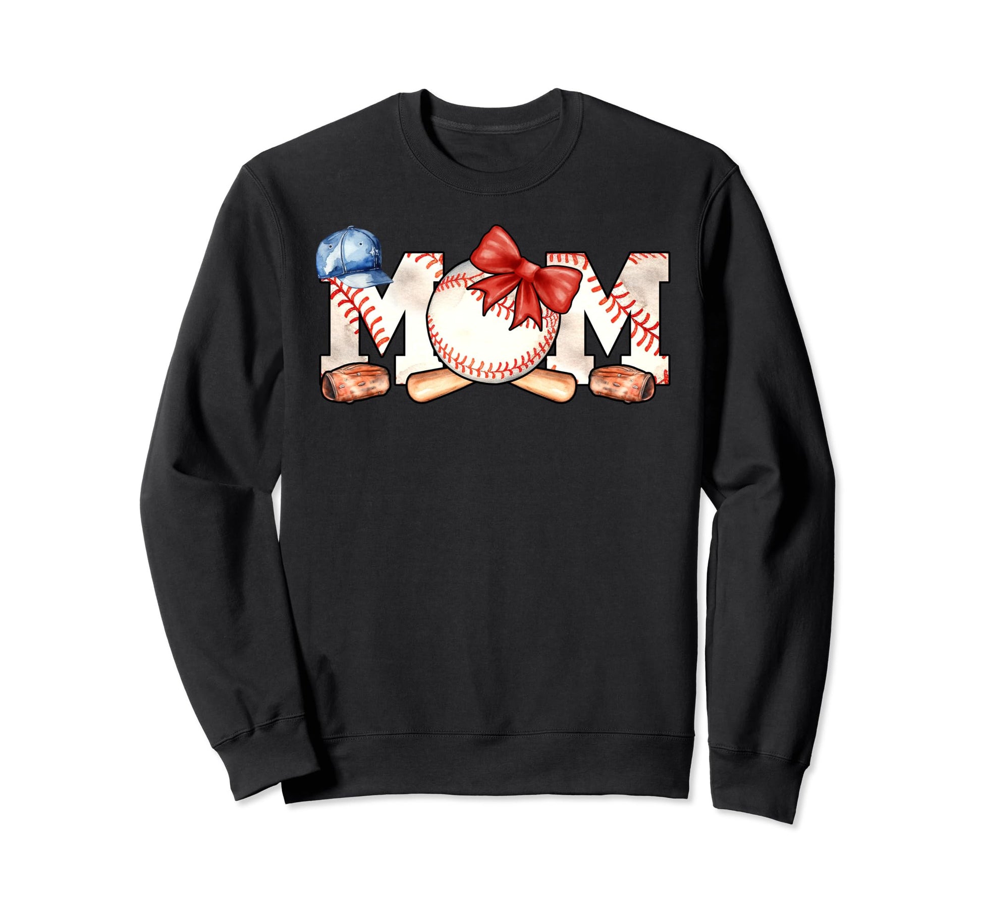 Ball Mom Bow Tie Funny Sweatshirt - Casual Everyday Wear for Adults - T-Shirt, Sweatshirt, Hoodie
