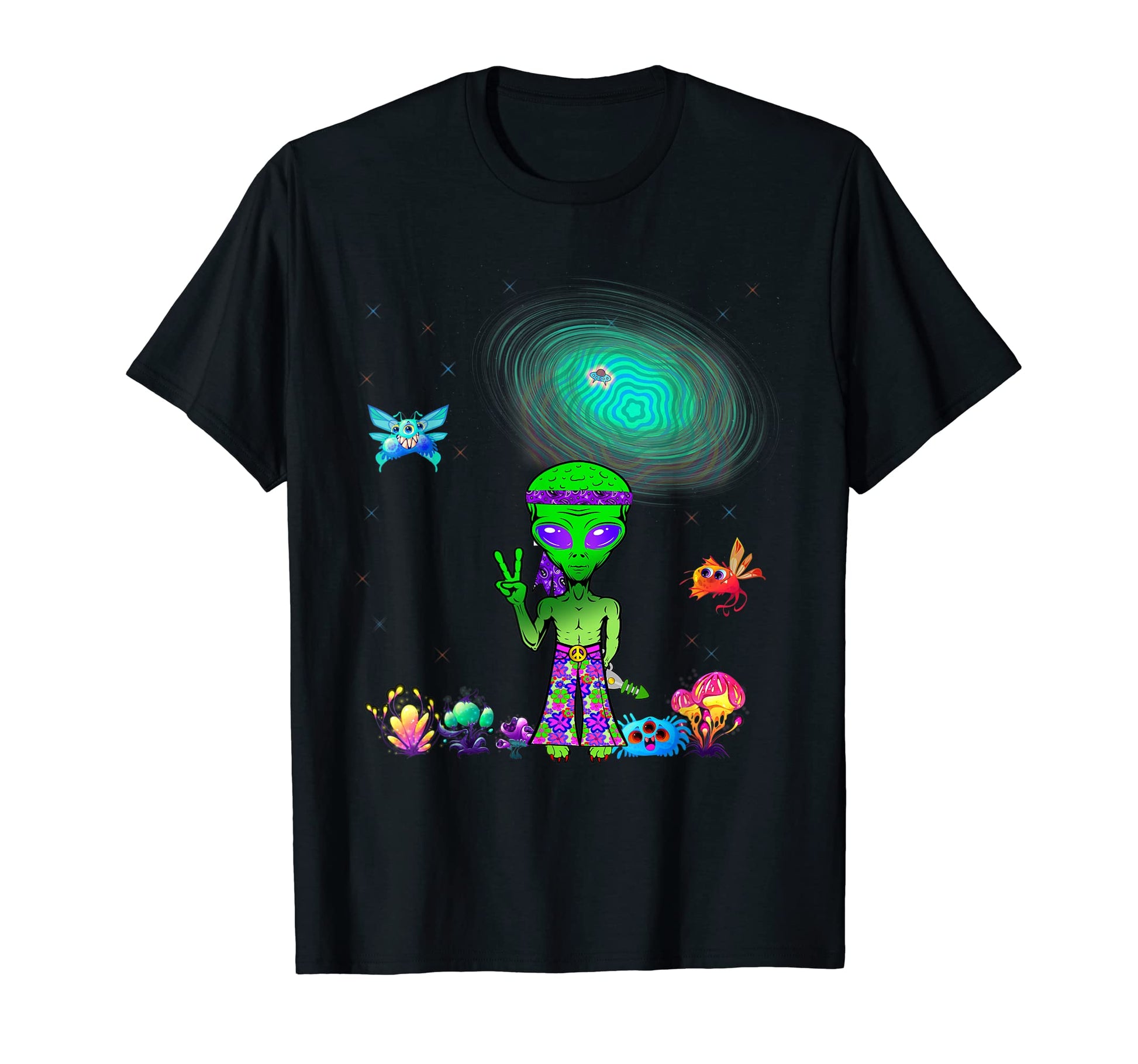 Space Alien 60S 70 Era Psychedelic T-Shirt - Minimalist Print Men Women - T-Shirt, Sweatshirt, Hoodie