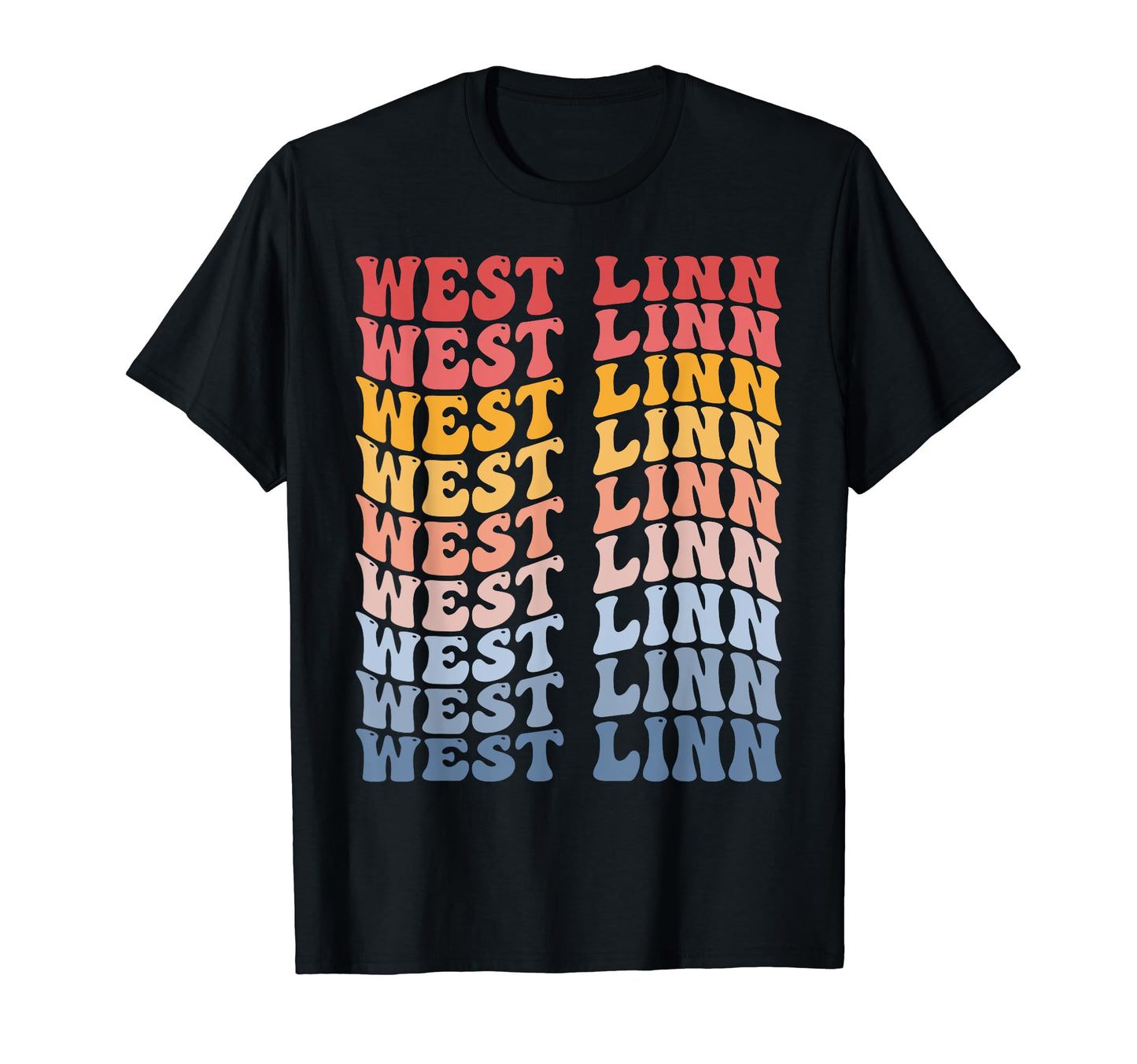 West Linn City Groovy T-Shirt - Streetwear Style Men Women - T-Shirt, Sweatshirt, Hoodie