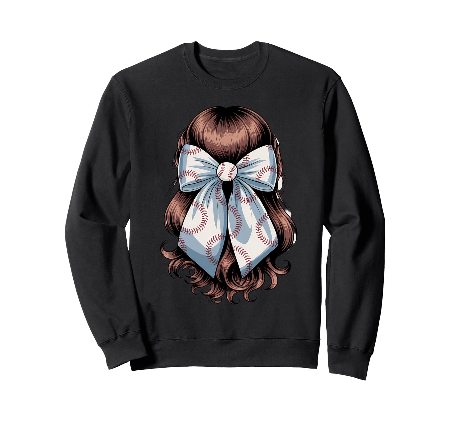 Baseball Coquette Bow Baseball Game Sweatshirt - Novelty Apparel Men Women - T-Shirt, Sweatshirt, Hoodie