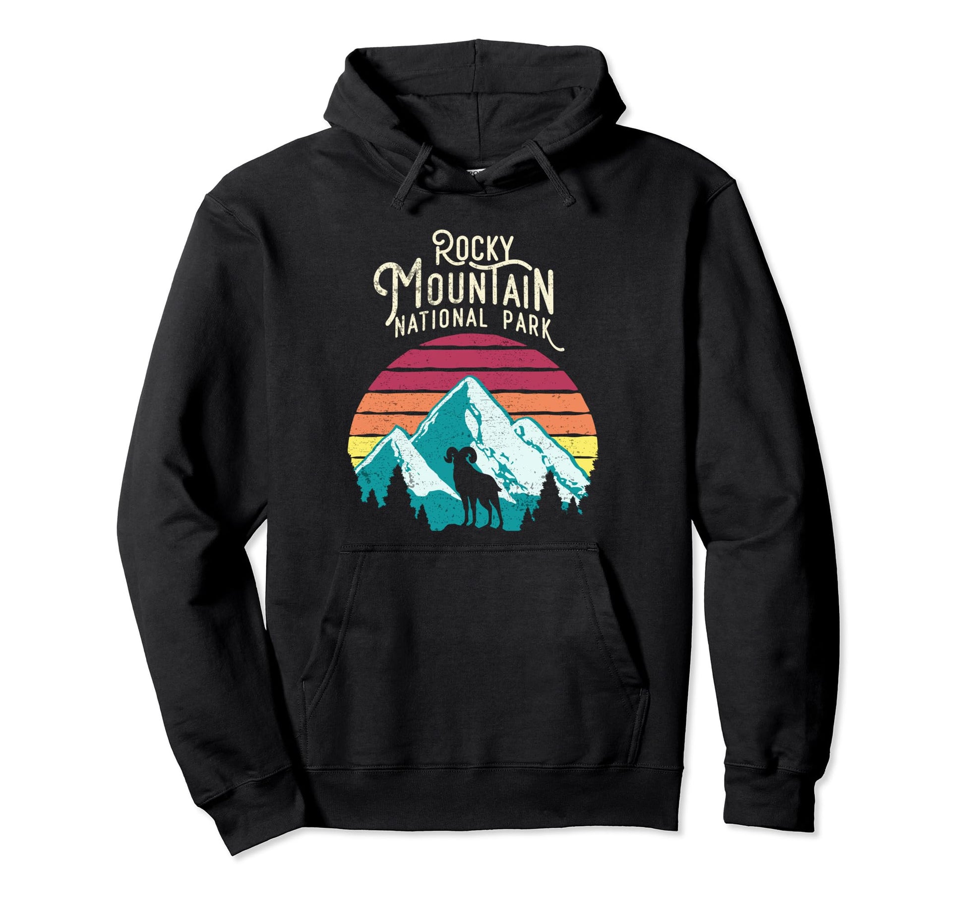 Rocky Mountains National Park Co Hoodie - Trendy Graphic Men Women - T-Shirt, Sweatshirt, Hoodie