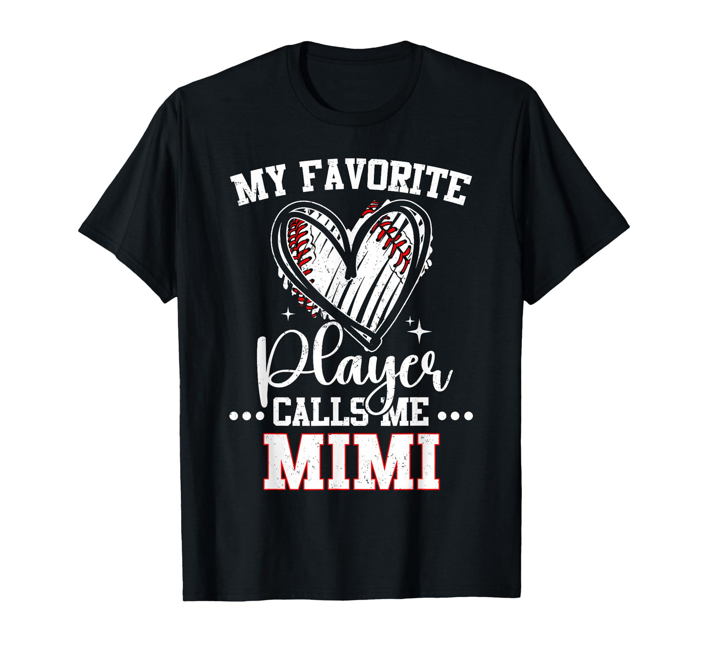 My Favorite Baseball Player Calls Me Mimi T-Shirt - Trendy Graphic Unisex - T-Shirt, Sweatshirt, Hoodie