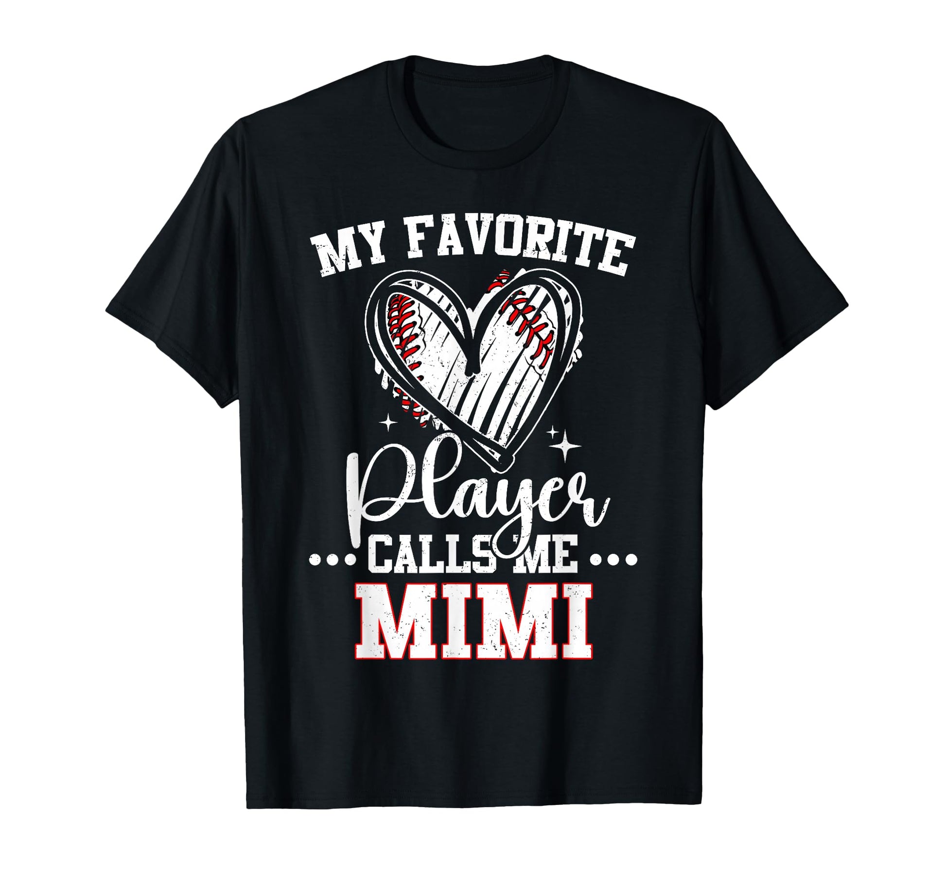 My Favorite Baseball Player Calls Me Mimi T-Shirt - Trendy Graphic Unisex - T-Shirt, Sweatshirt, Hoodie