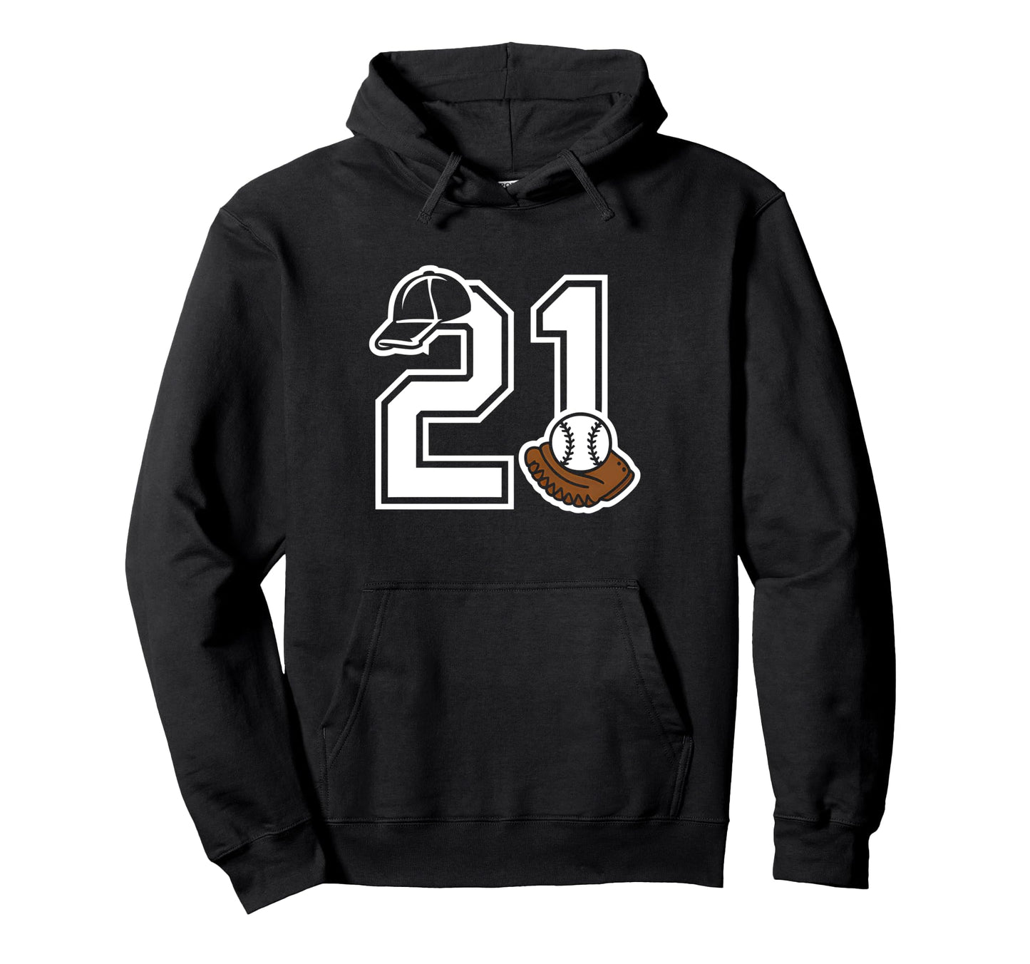21St Birthday Baseball 21 Year Hoodie - Casual Everyday Wear for Adults - T-Shirt, Sweatshirt, Hoodie