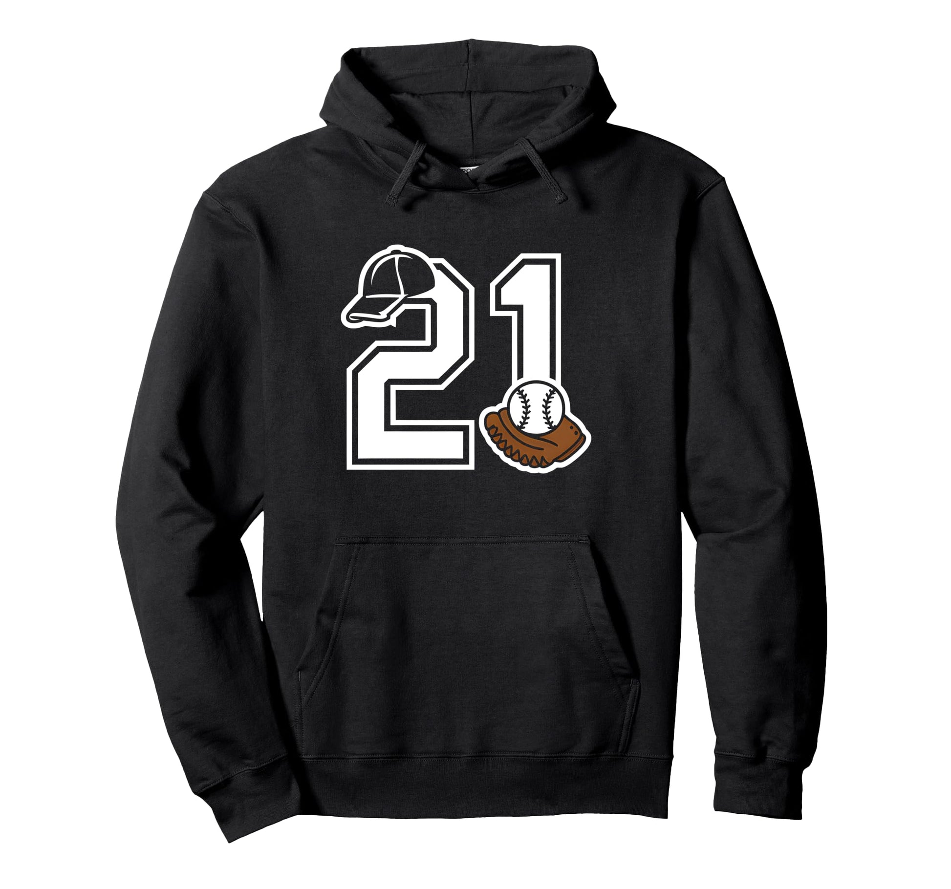 21St Birthday Baseball 21 Year Hoodie - Casual Everyday Wear for Adults - T-Shirt, Sweatshirt, Hoodie