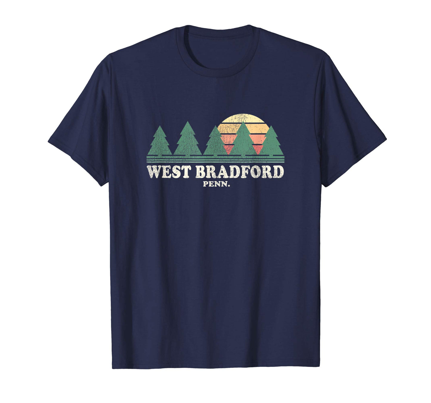 West Bradford Pa Throwback 70S T-Shirt - Aesthetic Graphic Unisex - T-Shirt, Sweatshirt, Hoodie