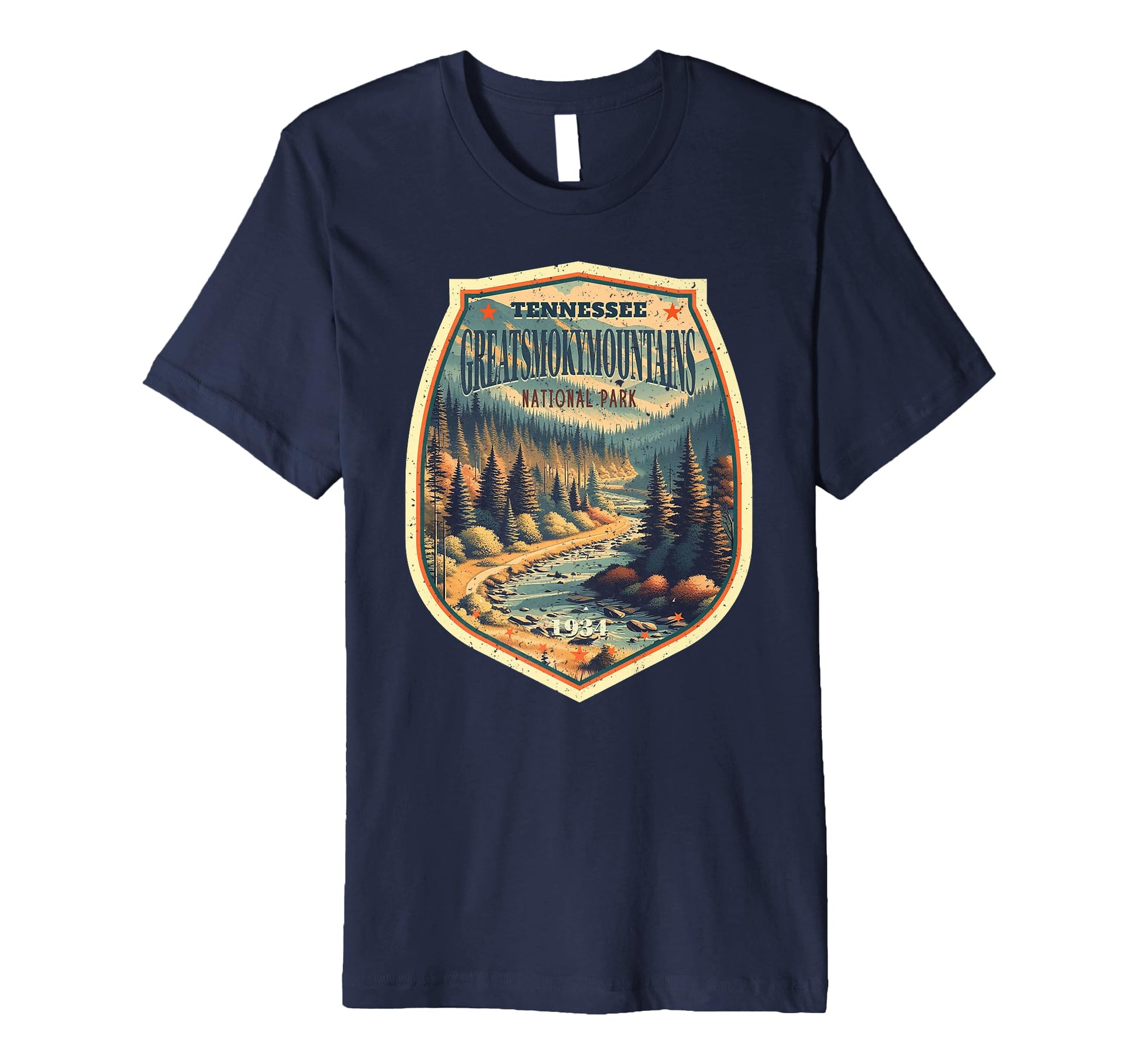 Great Smoky Mountains National Park River T-Shirt - Trendy Graphic Unisex - T-Shirt, Sweatshirt, Hoodie