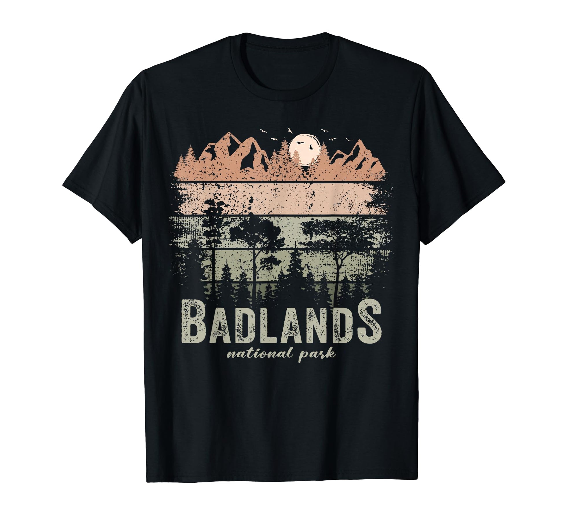 Badlands National Park Us Badlands T-Shirt - Minimalist Print for Adults - T-Shirt, Sweatshirt, Hoodie