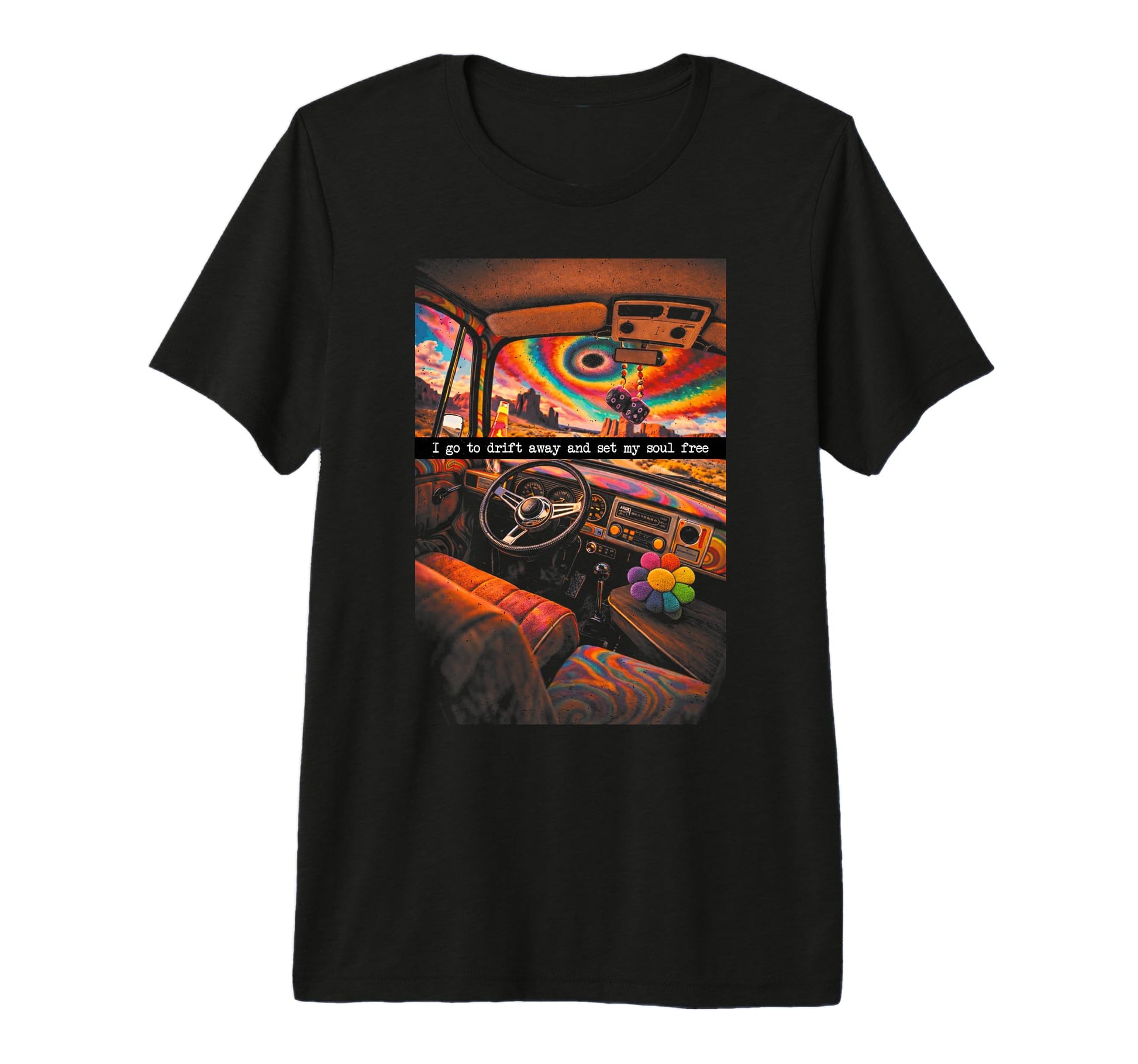 Psychedelic I Go To Drift Away And Set T-Shirt - Trendy Graphic Men Women - T-Shirt, Sweatshirt, Hoodie