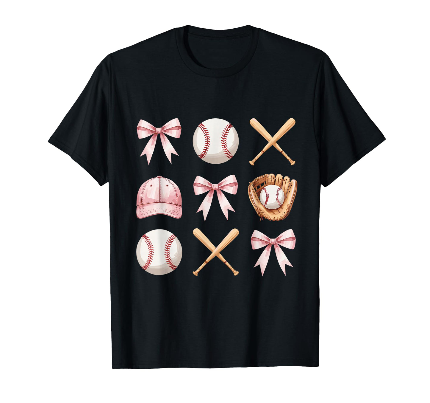 Baseball Mom Coquette Bow Mothers Day T-Shirt - Trendy Graphic Men Women - T-Shirt, Sweatshirt, Hoodie