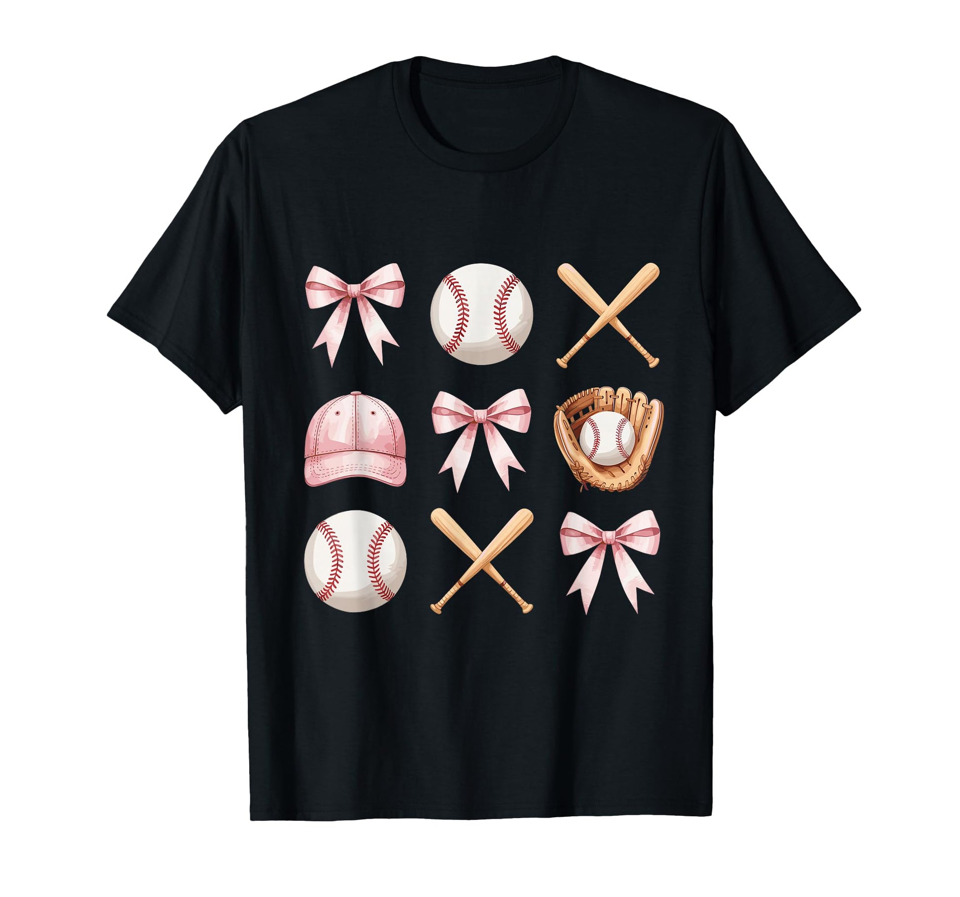 Baseball Mom Coquette Bow Mothers Day T-Shirt - Trendy Graphic Men Women - T-Shirt, Sweatshirt, Hoodie
