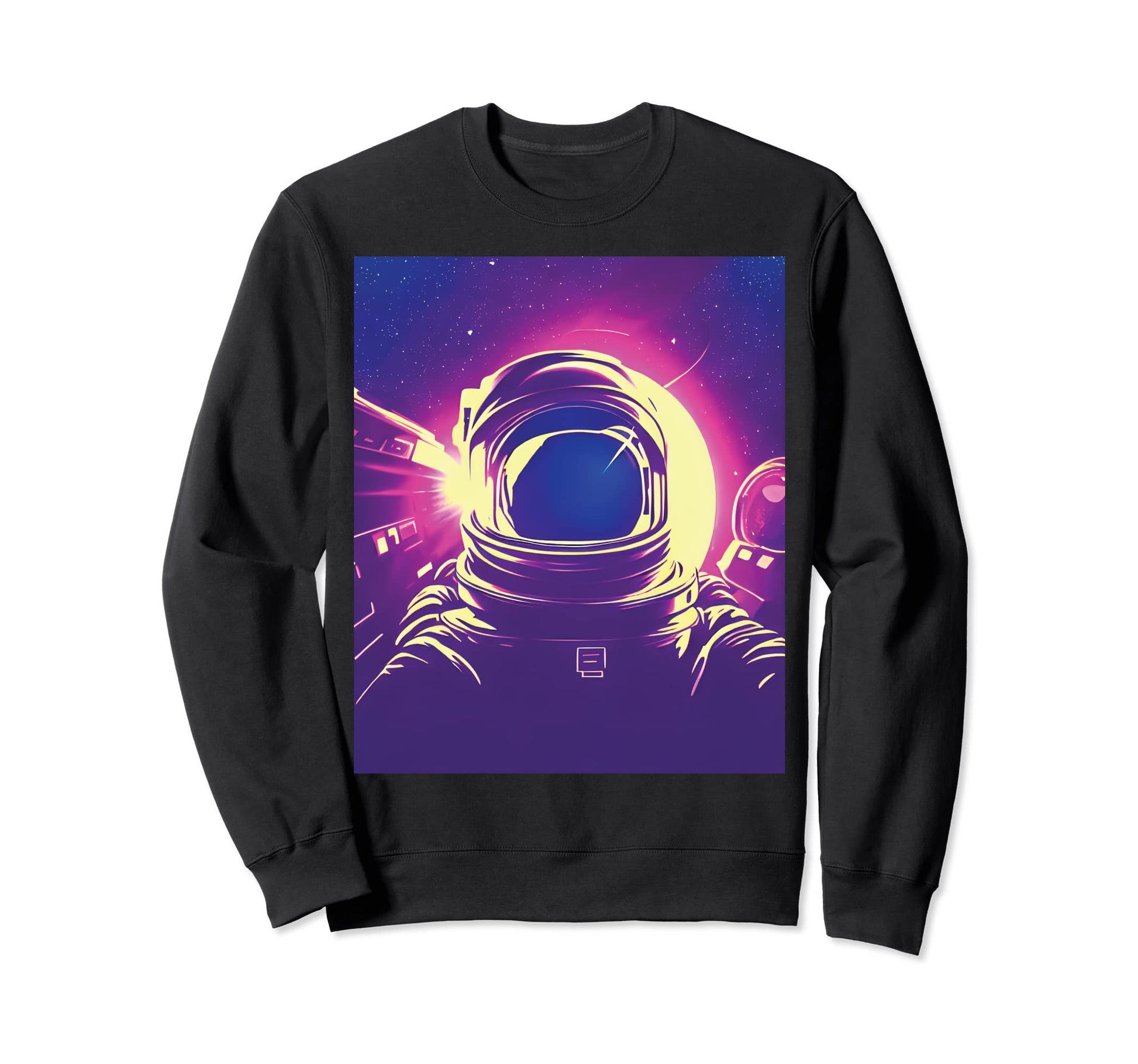 Synthwave Astronaut Vaporwave 80S Sweatshirt - Unique Graphic Men Women - T-Shirt, Sweatshirt, Hoodie