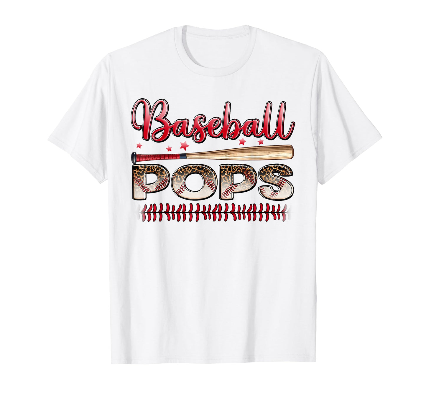 Baseball Pops Funny Leopard Baseball T-Shirt - Streetwear Style Men Women - T-Shirt, Sweatshirt, Hoodie